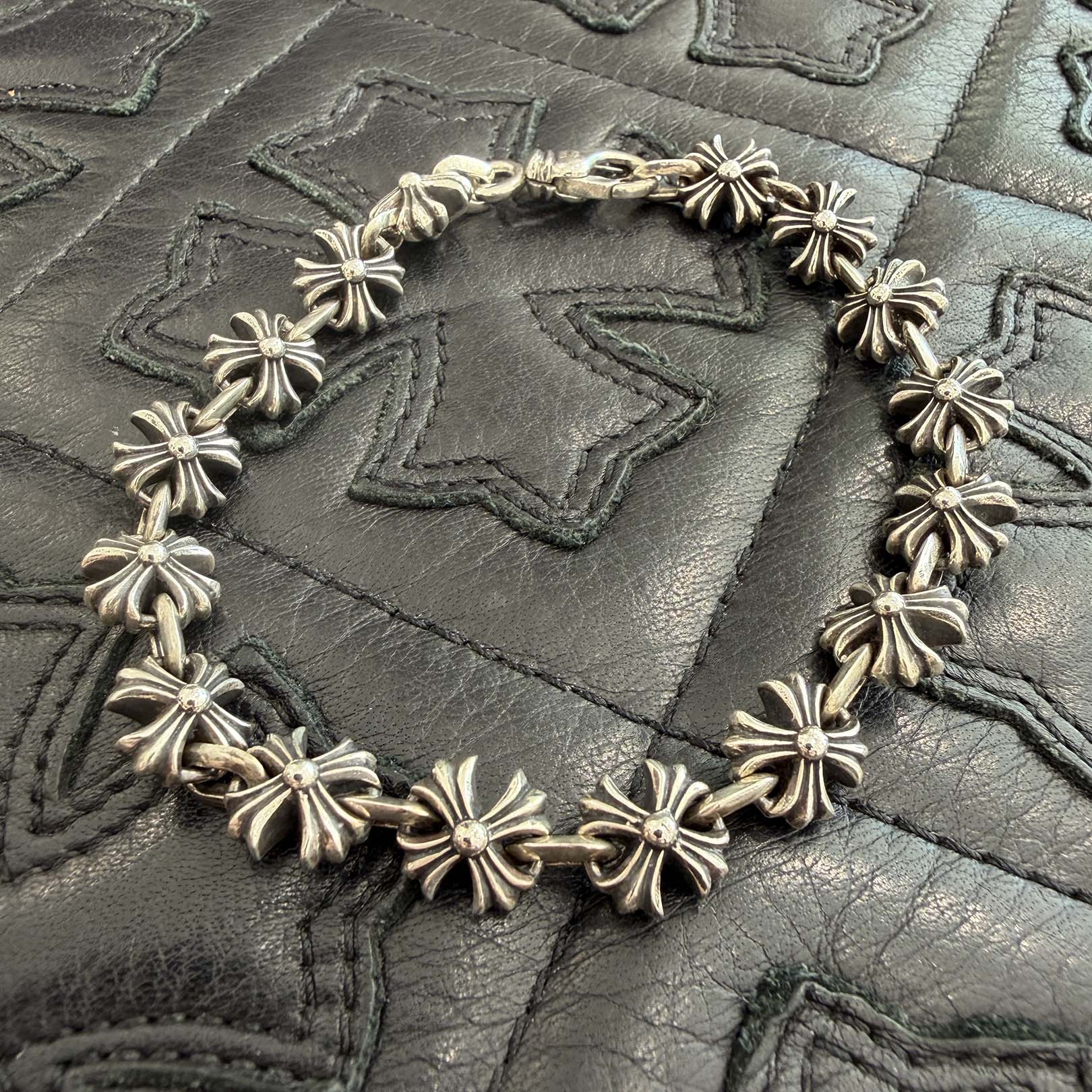 CHROME HEARTS X LINK CH Plus Silver Bracelet 16 LINK クロムハーツ Xリンク CHプラス シルバー ブレスレット サイズ16リンク