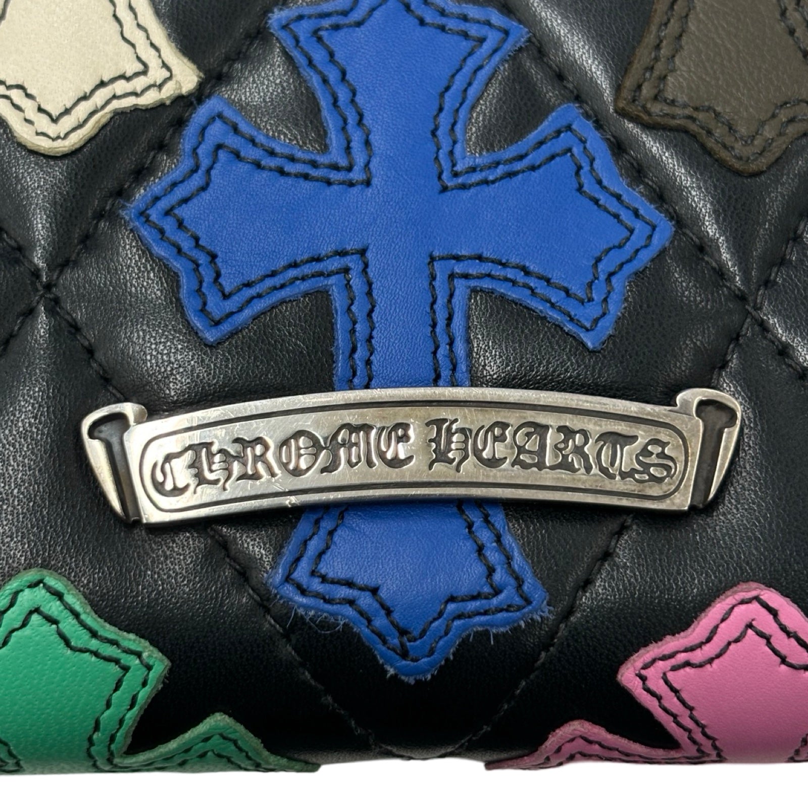CHROME HEARTS Cemetery Multi Cross Patch Wallet