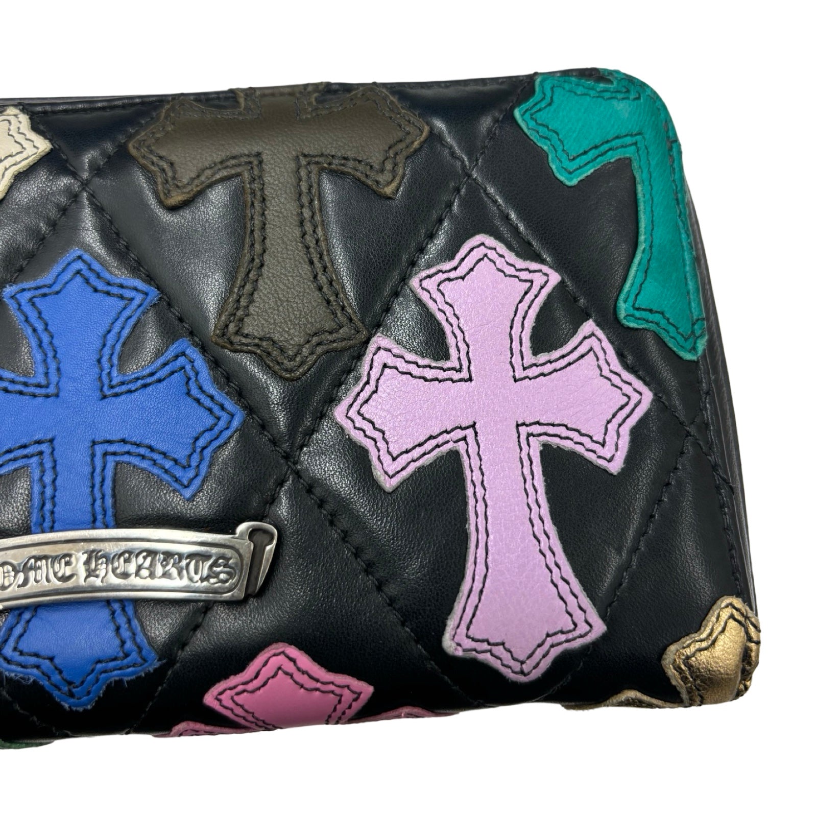 CHROME HEARTS Cemetery Multi Cross Patch Wallet