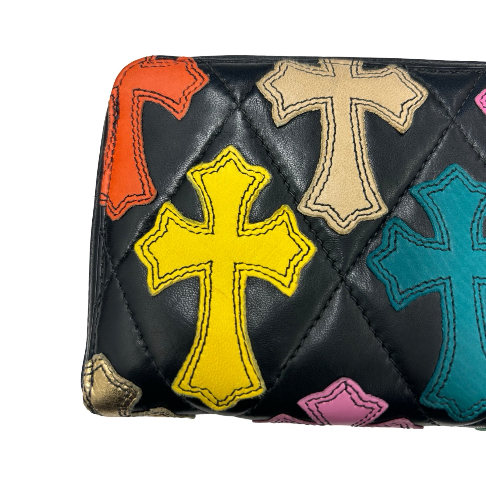 CHROME HEARTS Cemetery Multi Cross Patch Wallet