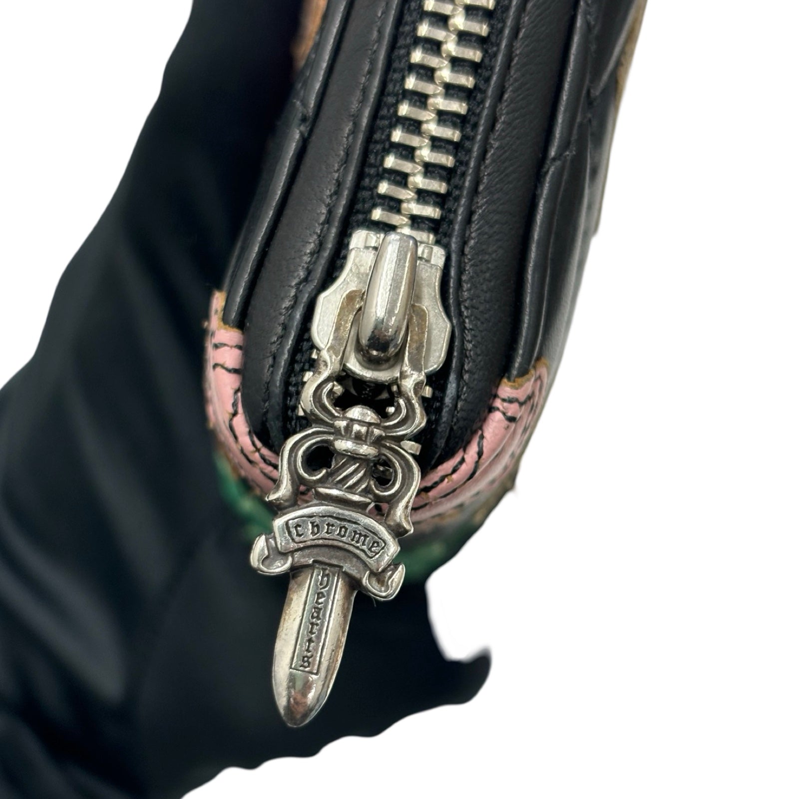 CHROME HEARTS Cemetery Multi Cross Patch Wallet