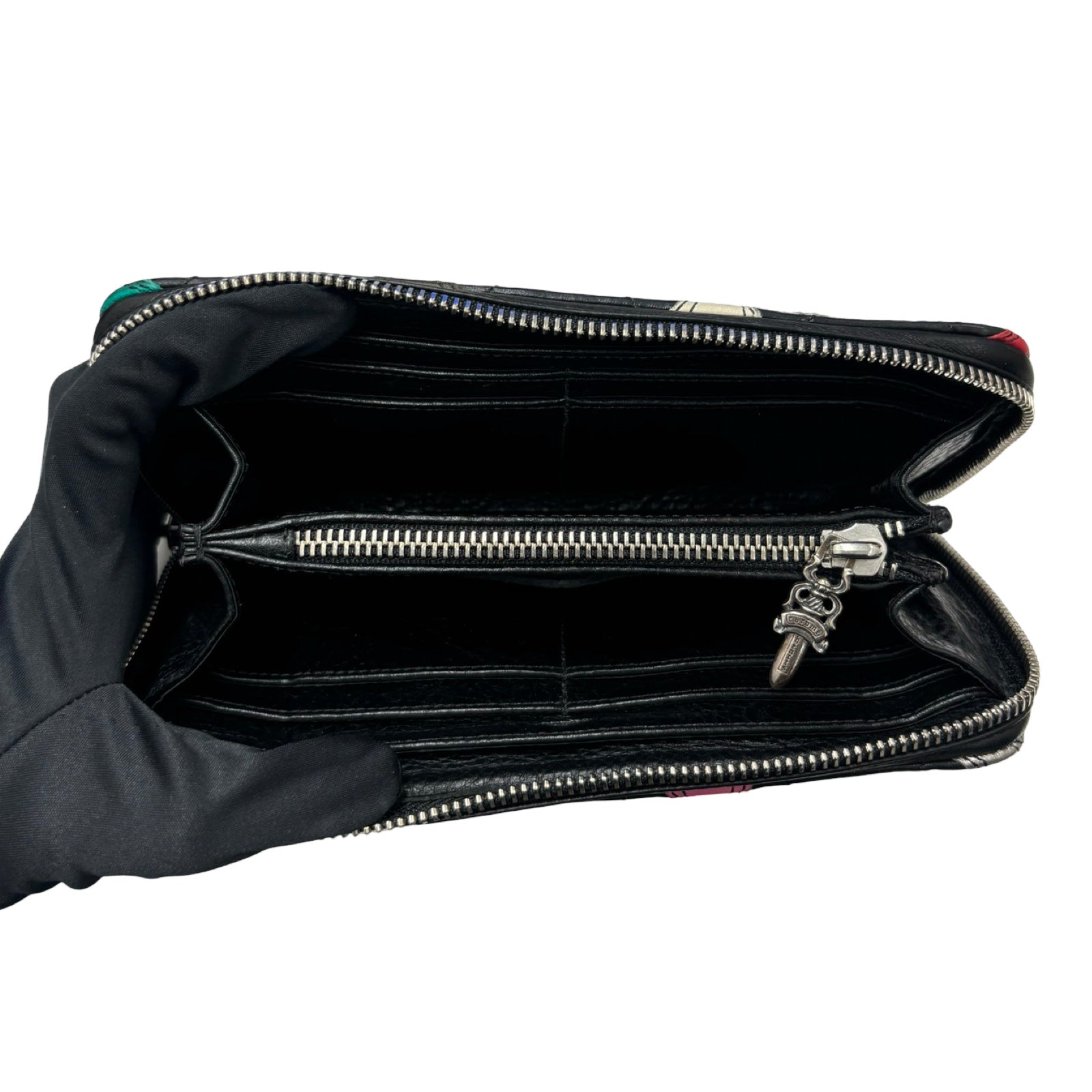 CHROME HEARTS Cemetery Multi Cross Patch Wallet