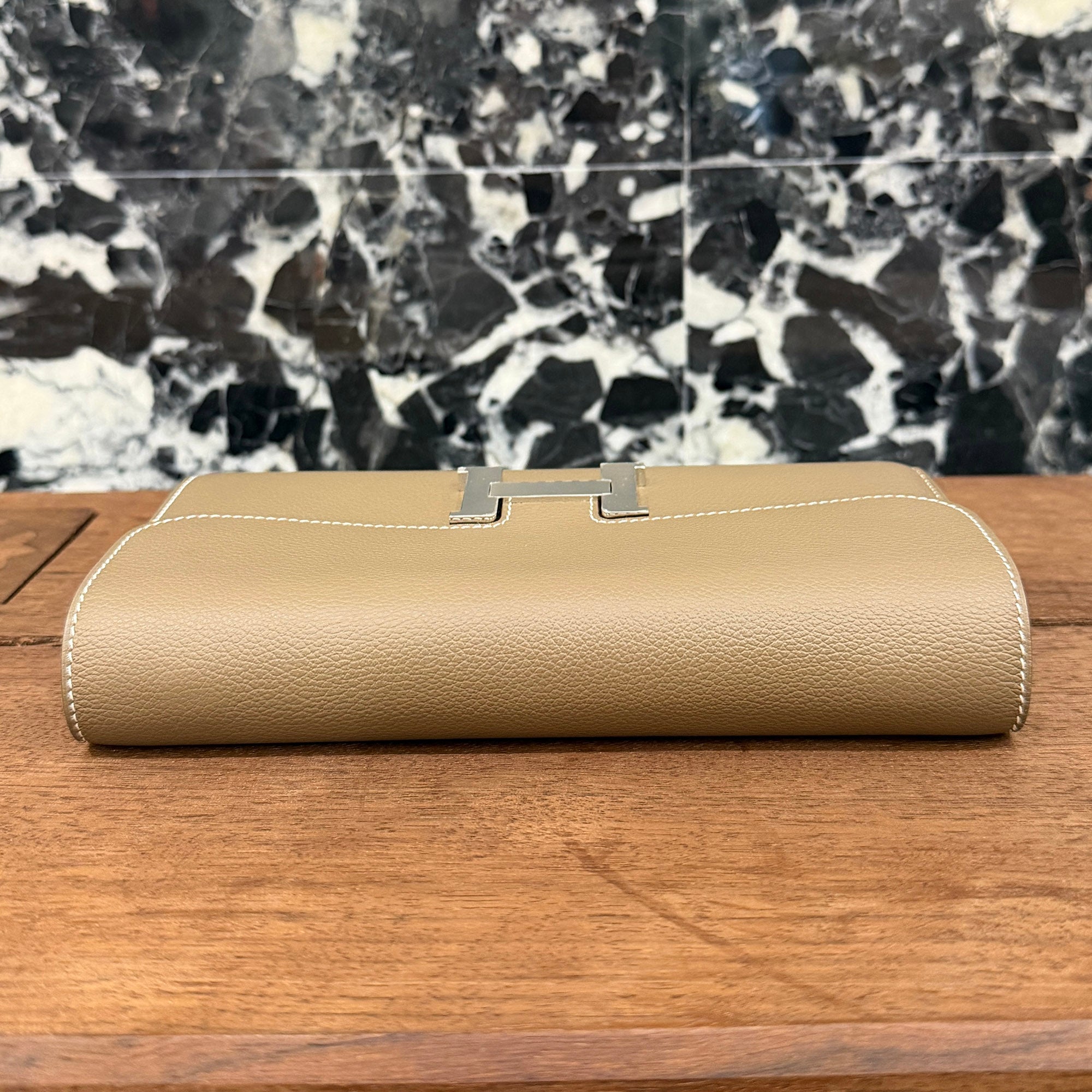 HERMES Constance To Go "Etoupe" Leather Long Wallet K刻印 エルメス コンスタンス トゥ ゴー "エトゥープ" レザーロングウォレット K刻印