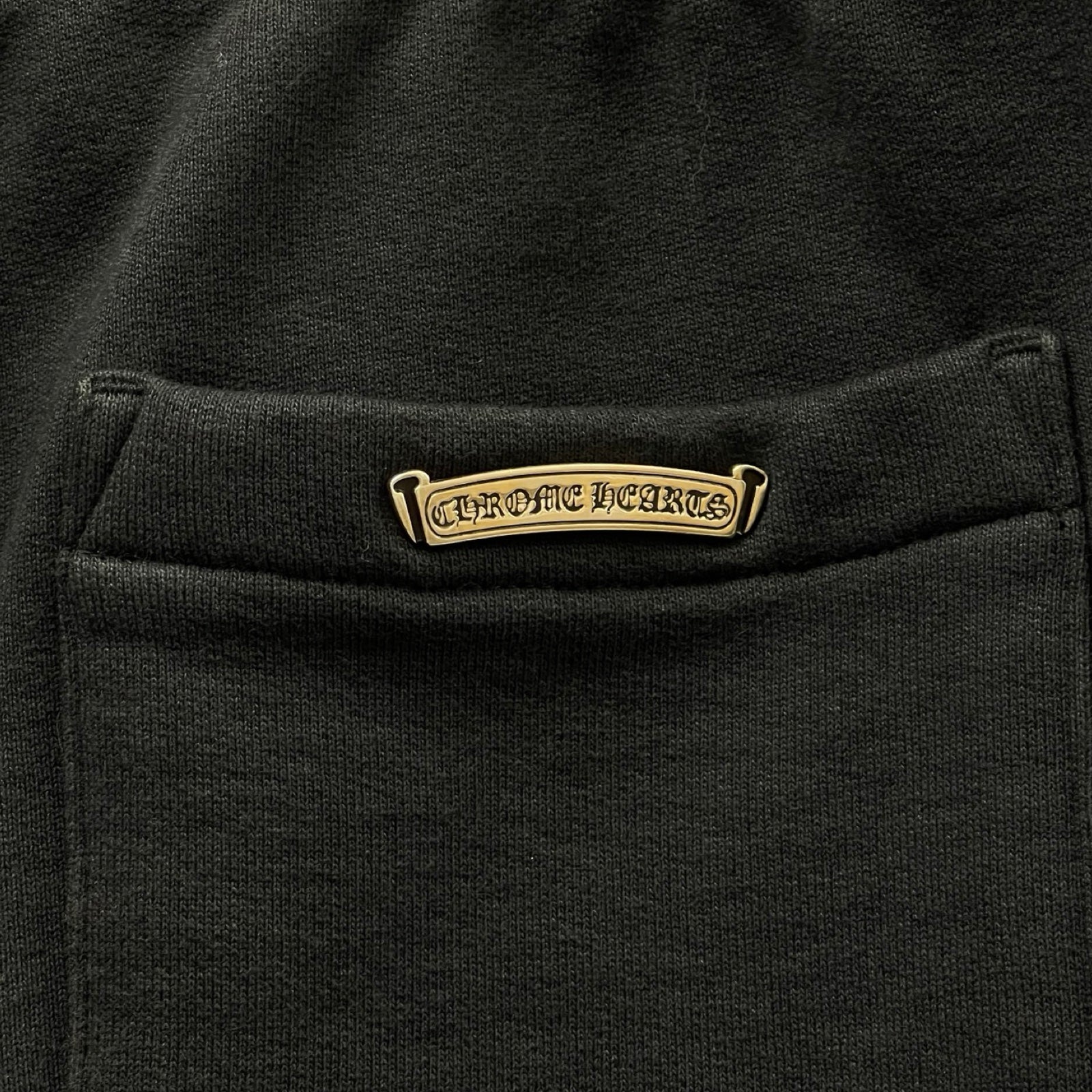 CHROME HEARTS Y NOT 3 Cemetery Cross Patch Sweat Shorts Size L