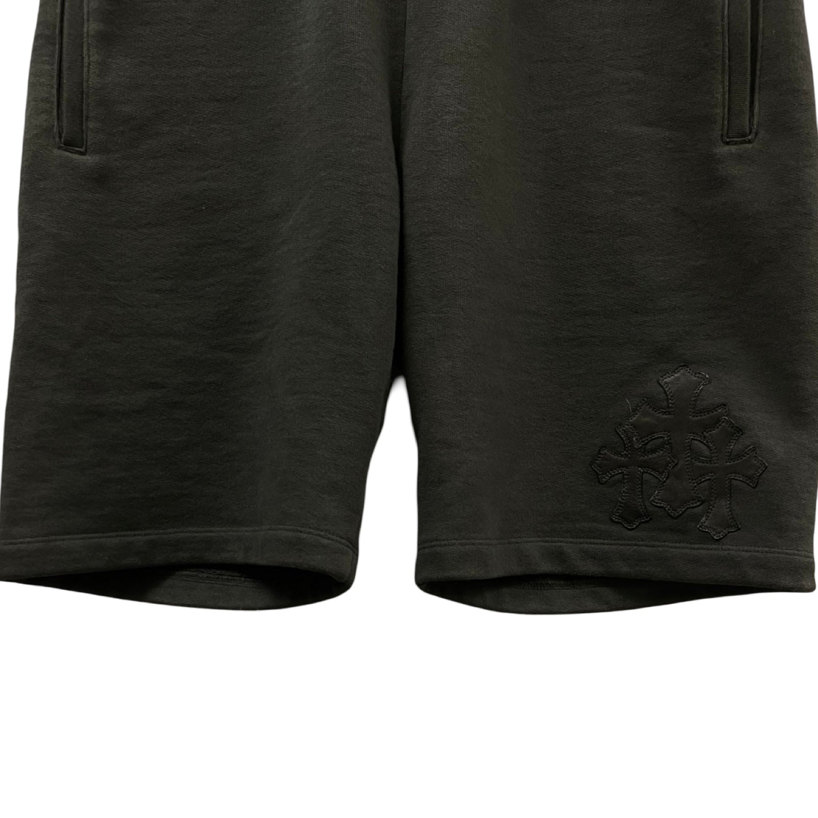 CHROME HEARTS Y NOT 3 Cemetery Cross Patch Sweat Shorts Size L