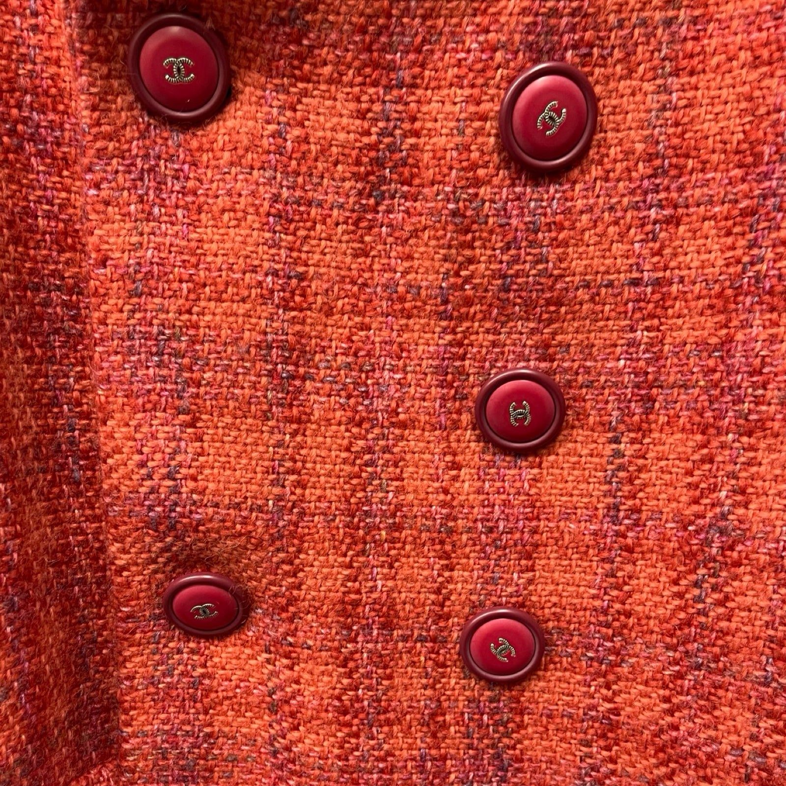 CHANEL Vintage Wool Tweed Jacket P57155V43227 Size 42