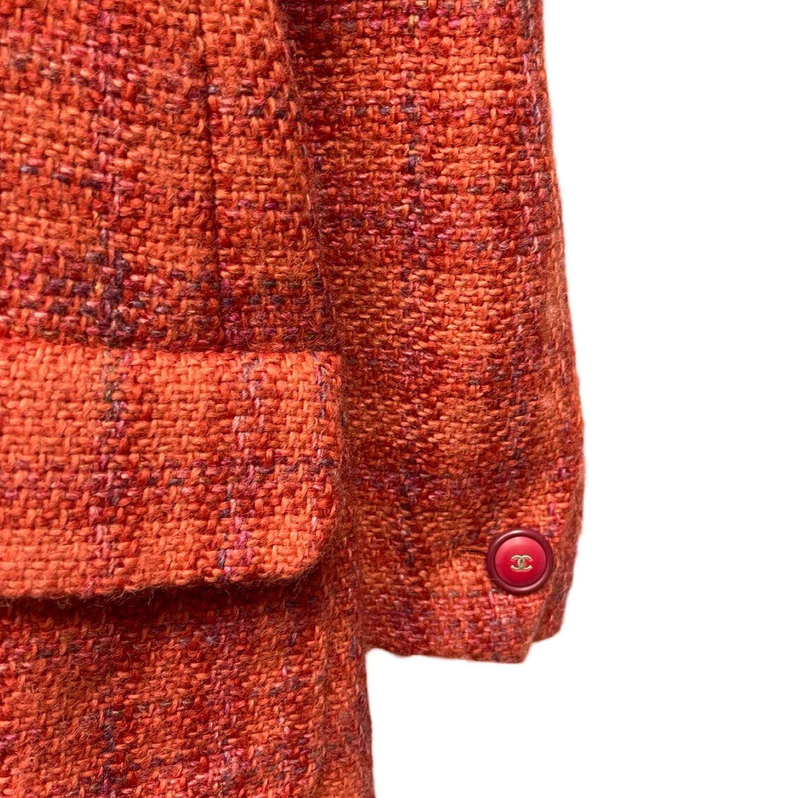 CHANEL Vintage Wool Tweed Jacket P57155V43227 Size 42