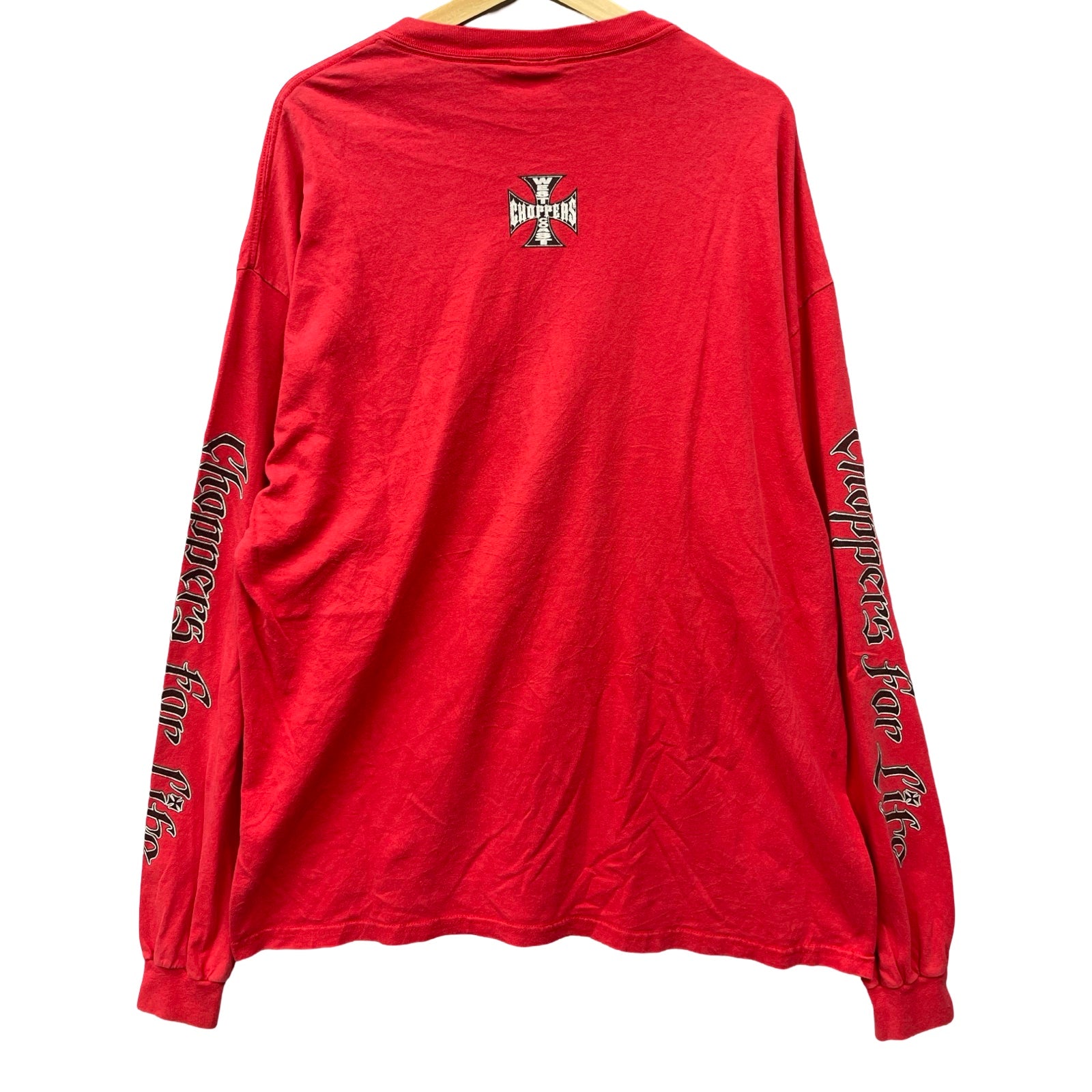 Vintage 00's WEST COAST CHOPPERS "CORSS LOGO" L/S Tee Size XXL