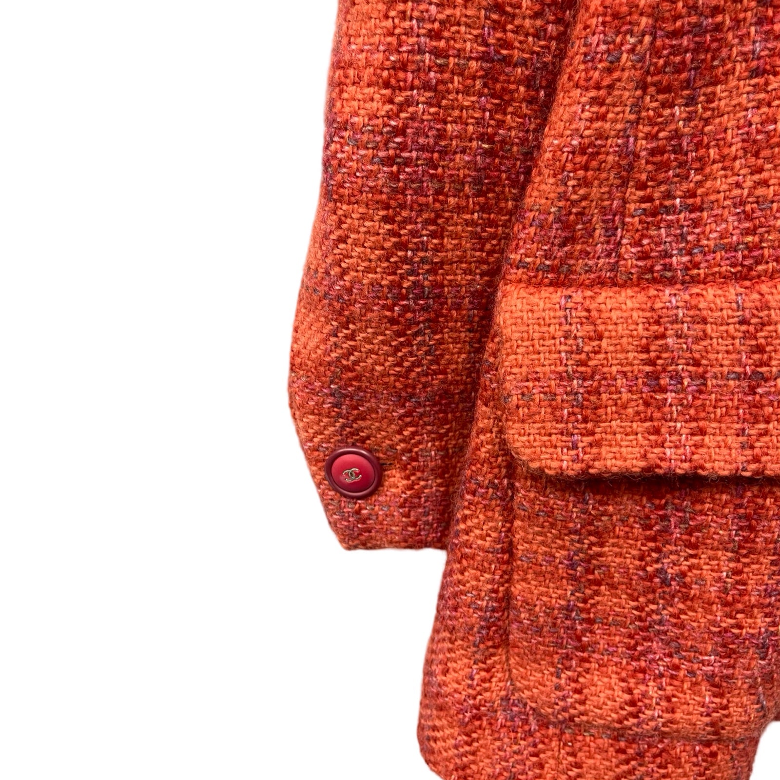 CHANEL Vintage Wool Tweed Jacket P57155V43227 Size 42