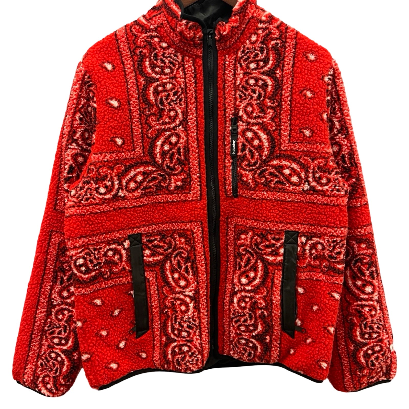 Supreme 2019AW Reversible Bandana Fleece Jacket Size M