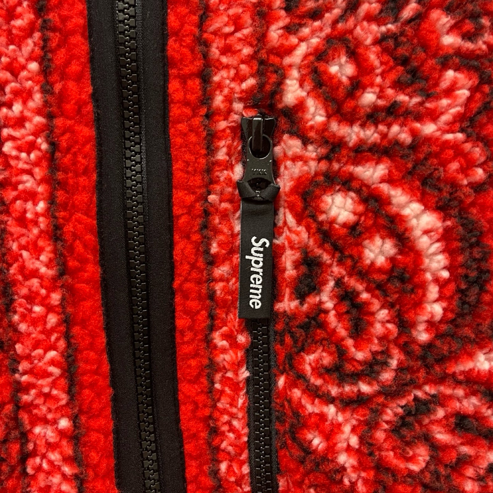 Supreme 2019AW Reversible Bandana Fleece Jacket Size M