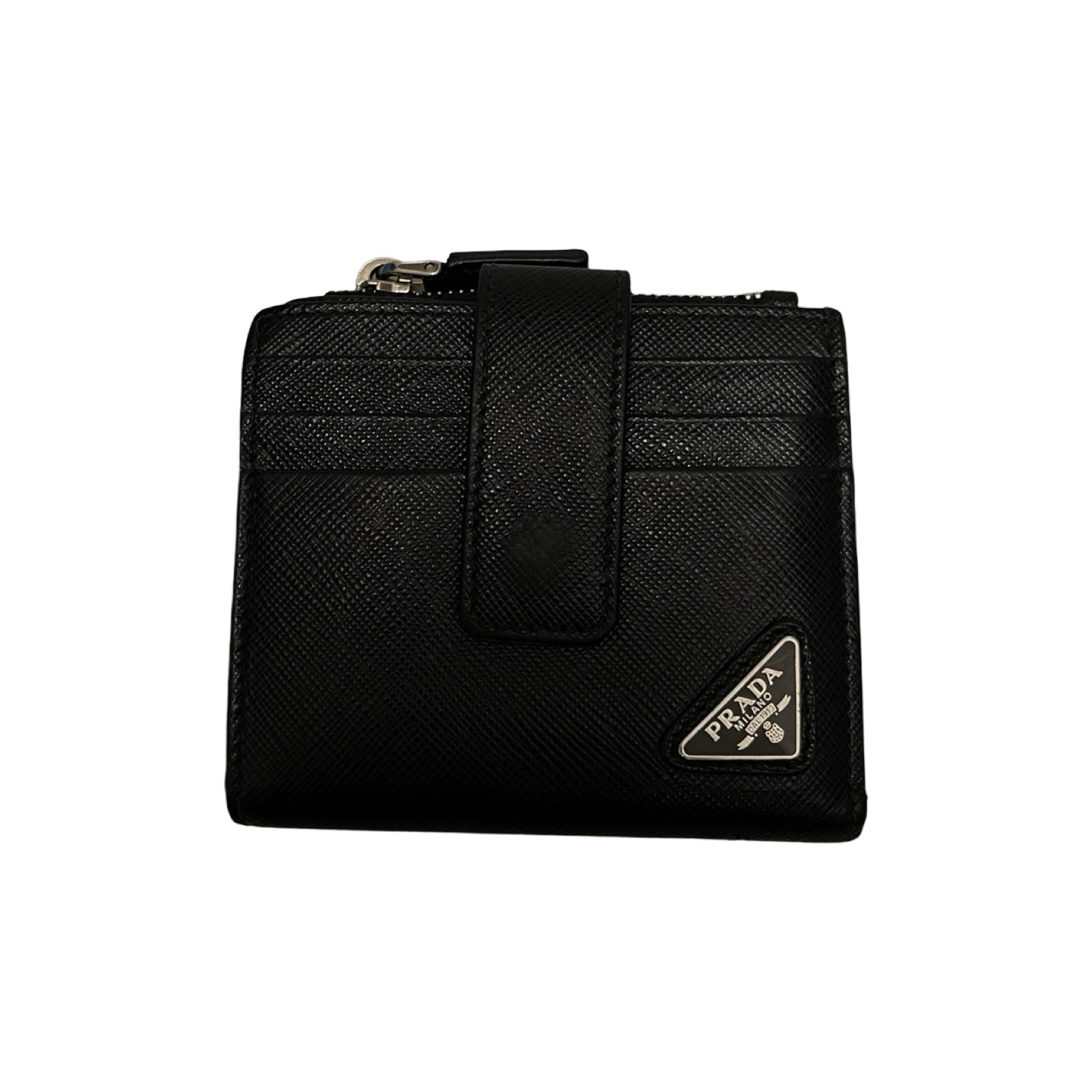 PRADA Saffiano Triangle Card Holder 2MC066_QHH_F0002