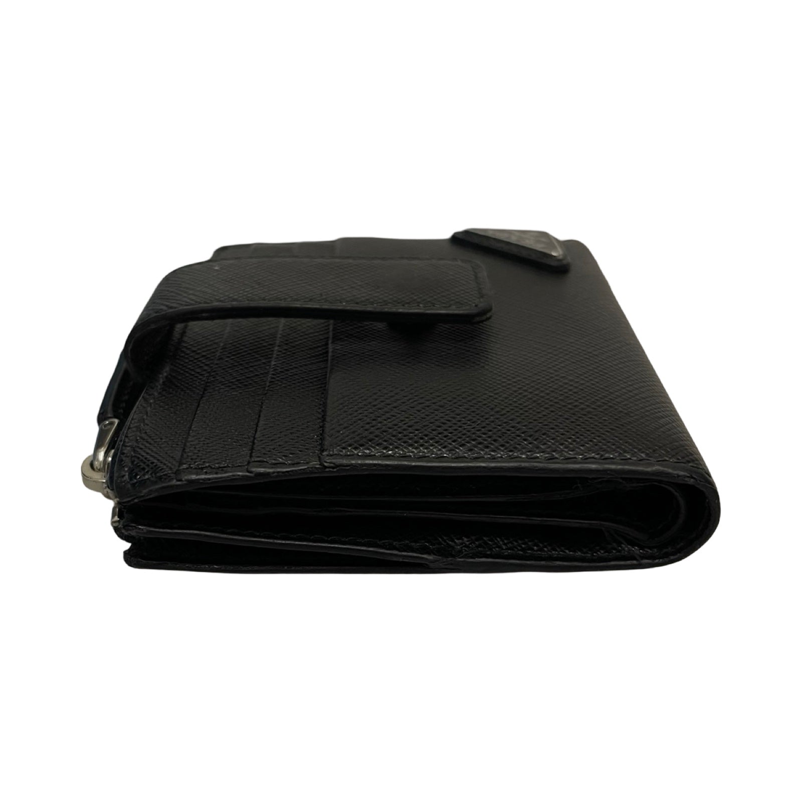 PRADA Saffiano Triangle Card Holder 2MC066_QHH_F0002