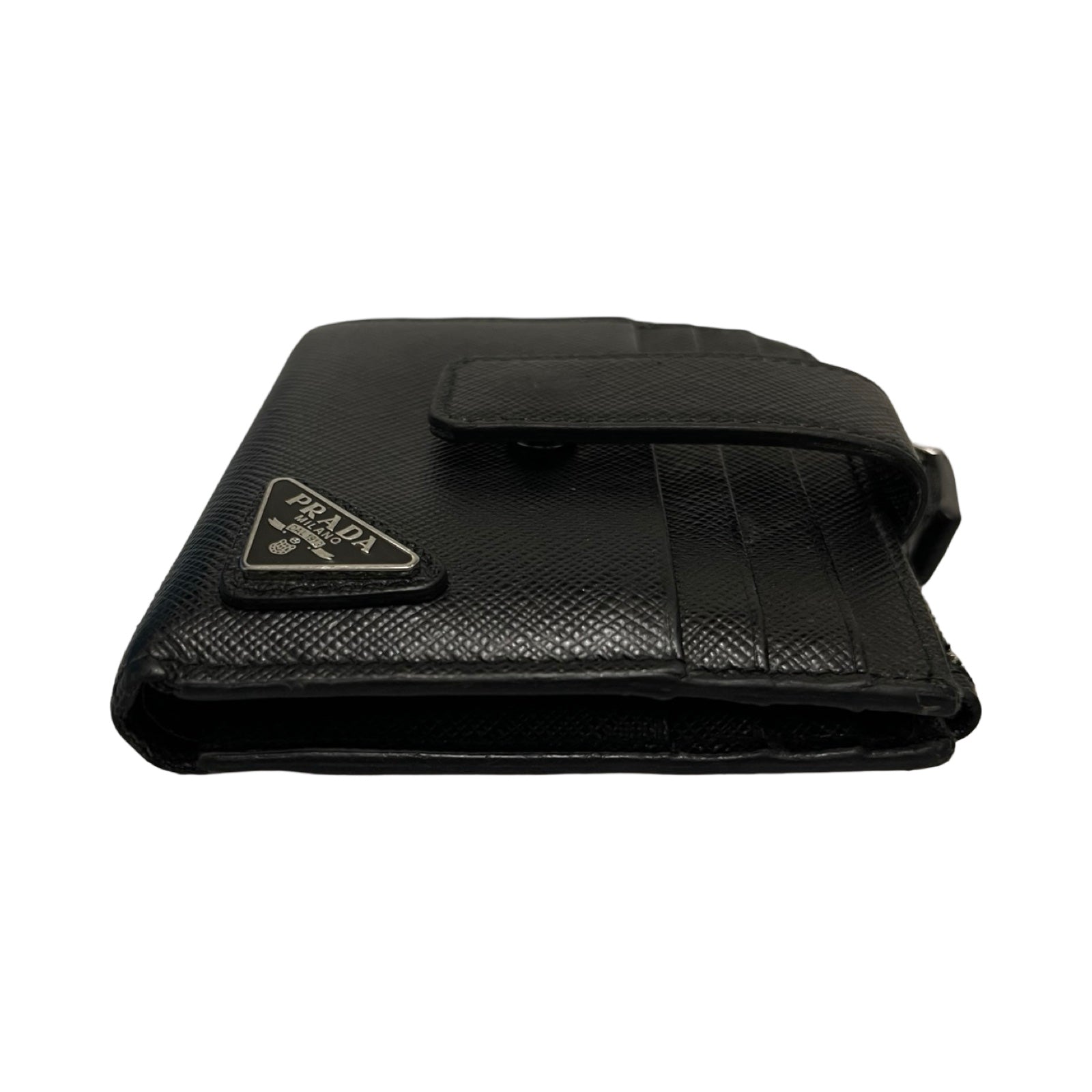 PRADA Saffiano Triangle Card Holder 2MC066_QHH_F0002