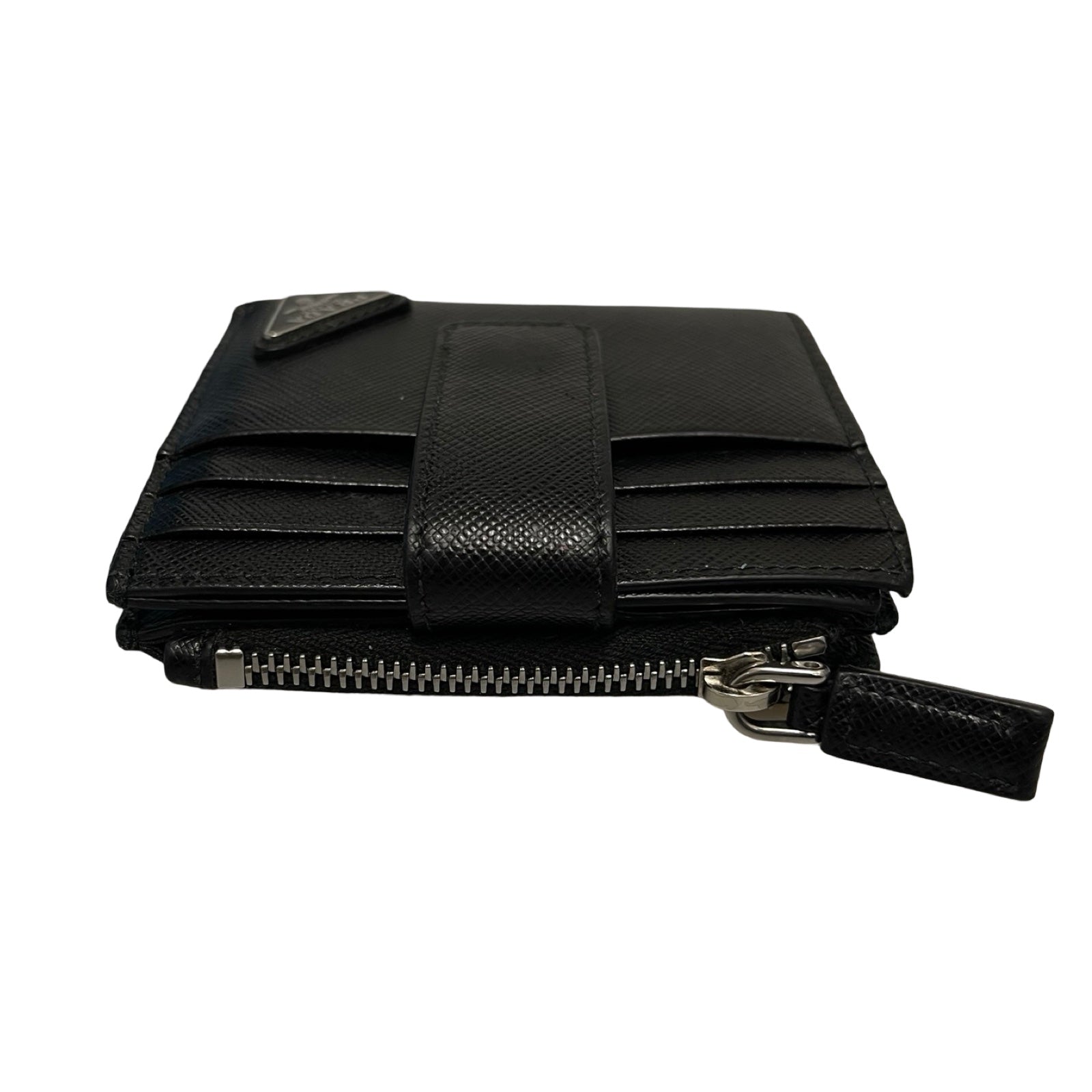 PRADA Saffiano Triangle Card Holder 2MC066_QHH_F0002