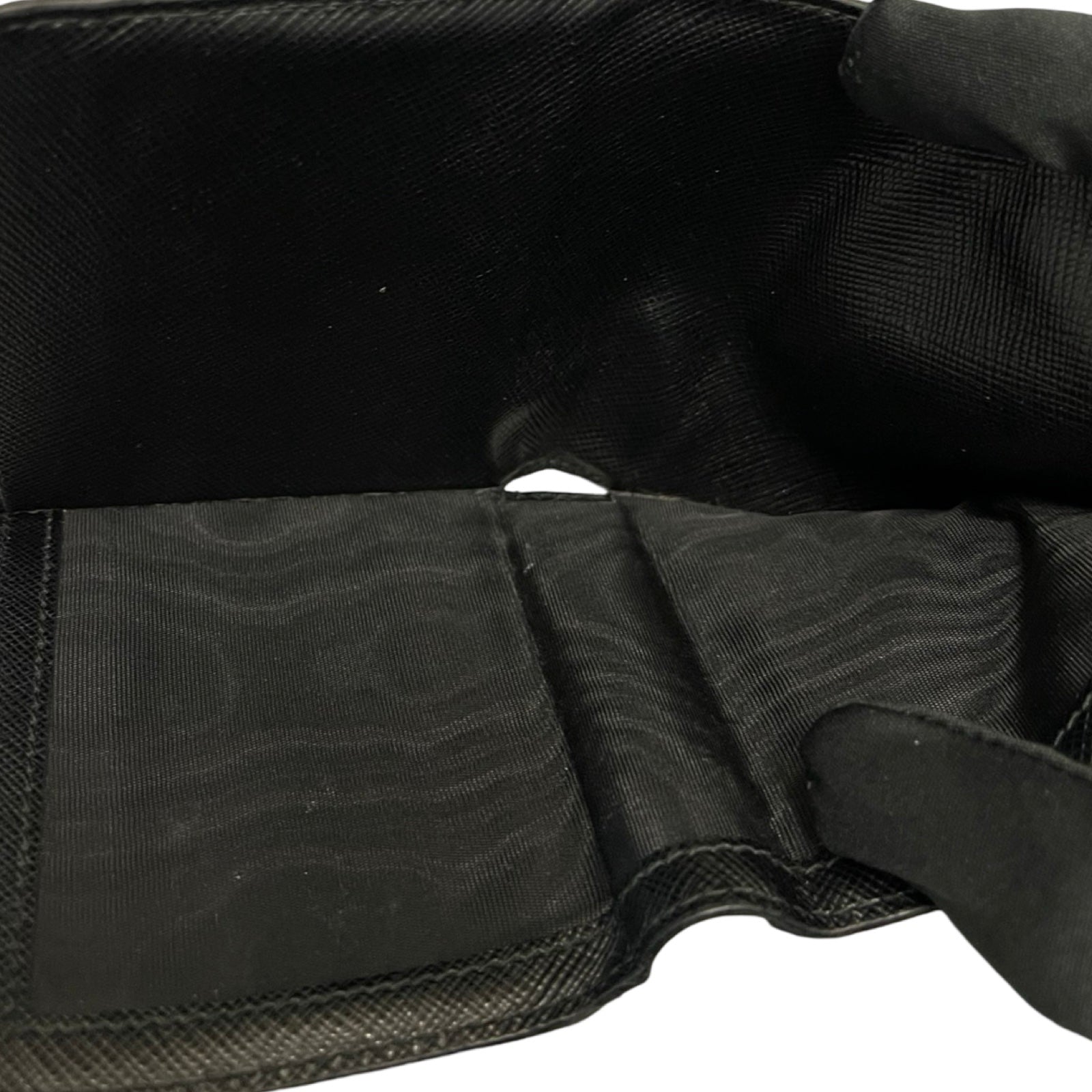 PRADA Saffiano Triangle Card Holder 2MC066_QHH_F0002