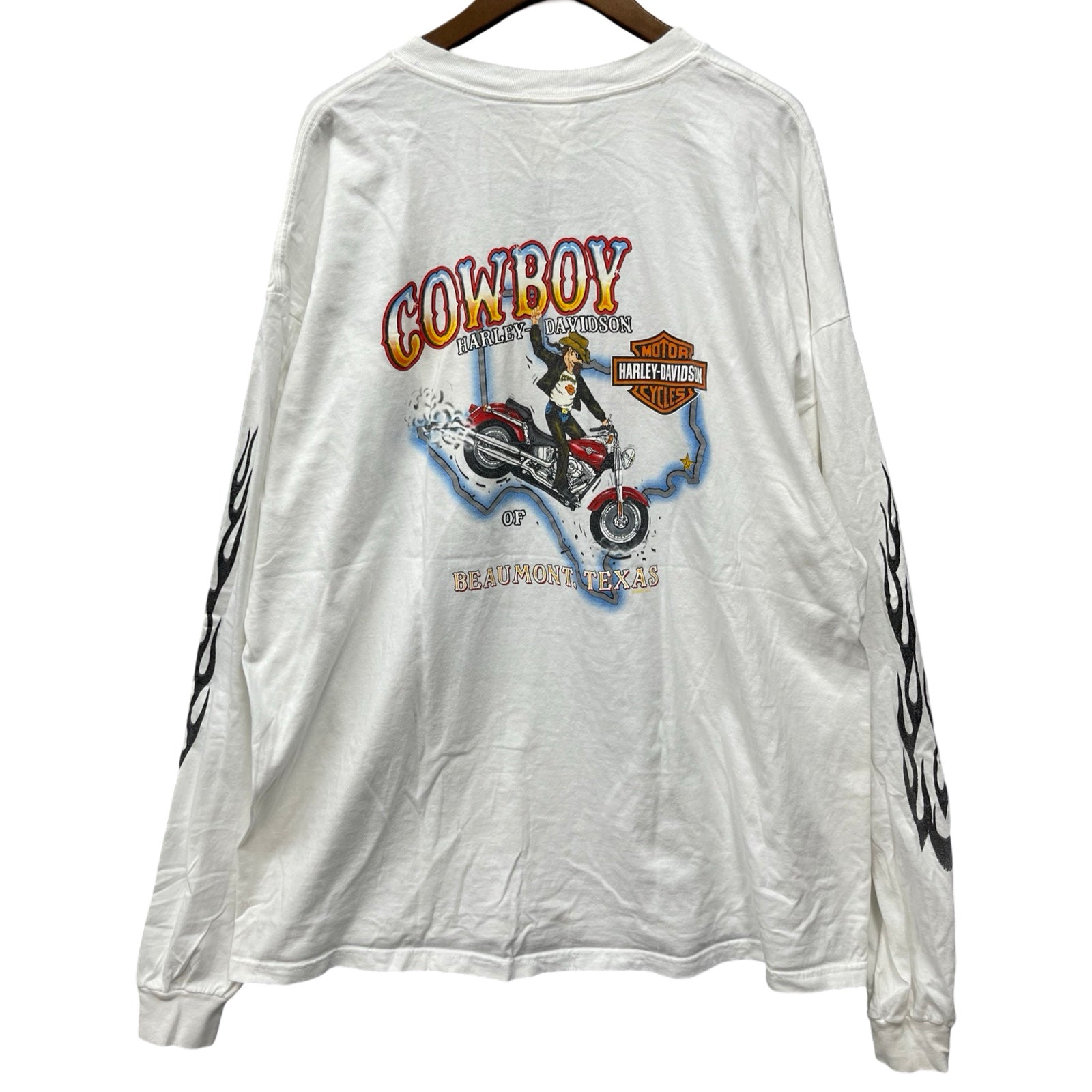 Vintage 00's Harley-Davidson "COWBOY of TEXAS" 2005 L/S Tee Size 3XL
