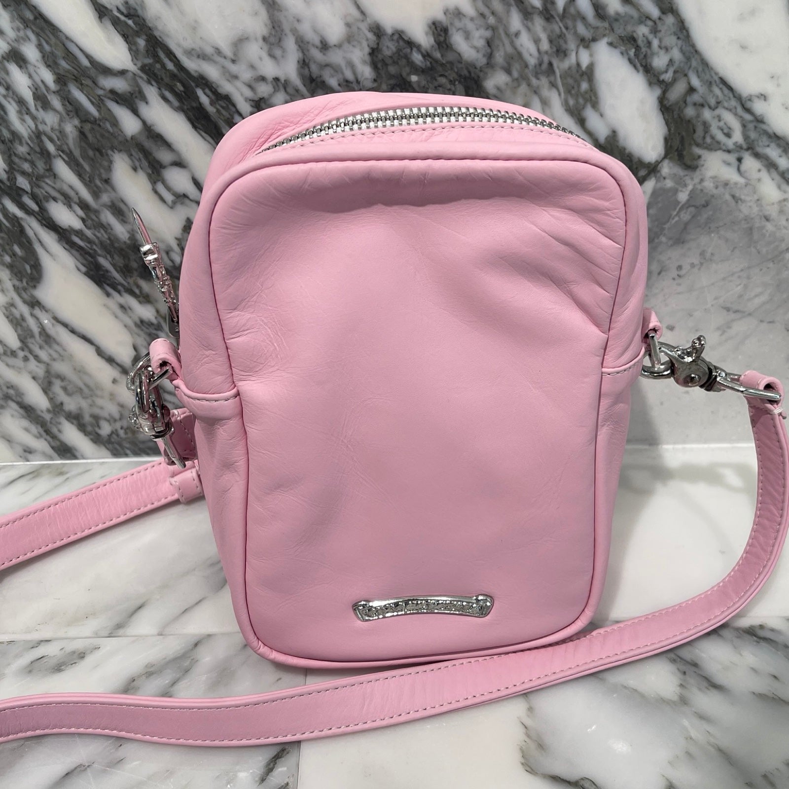 CHROME HEARTS TAKAMINI 3 Cemetery Cross Patch Leather Shoulder Bag クロムハーツ タカミニ 3セメタリークロスパッチ レザーショルダーバッグ