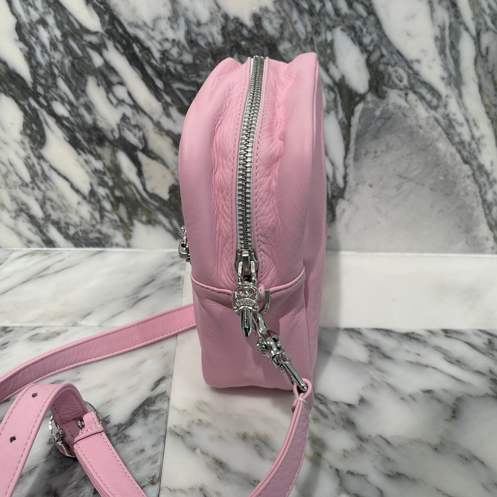 CHROME HEARTS TAKAMINI 3 Cemetery Cross Patch Leather Shoulder Bag クロムハーツ タカミニ 3セメタリークロスパッチ レザーショルダーバッグ