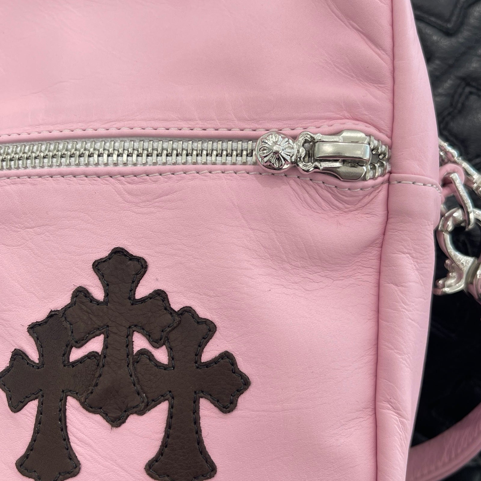Chrome Hearts クロスモチーフ ショルダーバッグ CHROME HEARTS TAKAMINI Multi Color Leather Cross Patch