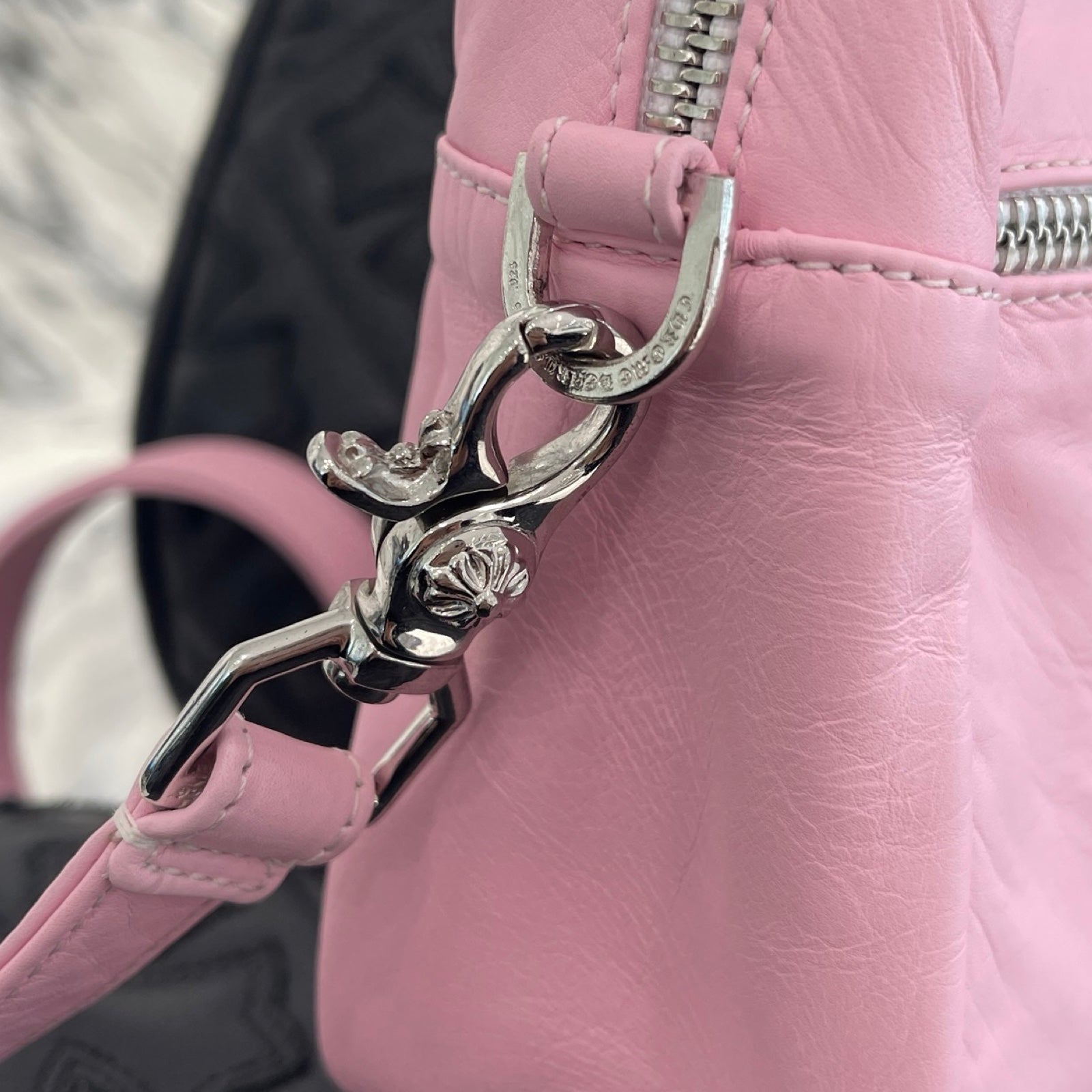 CHROME HEARTS TAKAMINI 3 Cemetery Cross Patch Leather Shoulder Bag クロムハーツ タカミニ 3セメタリークロスパッチ レザーショルダーバッグ