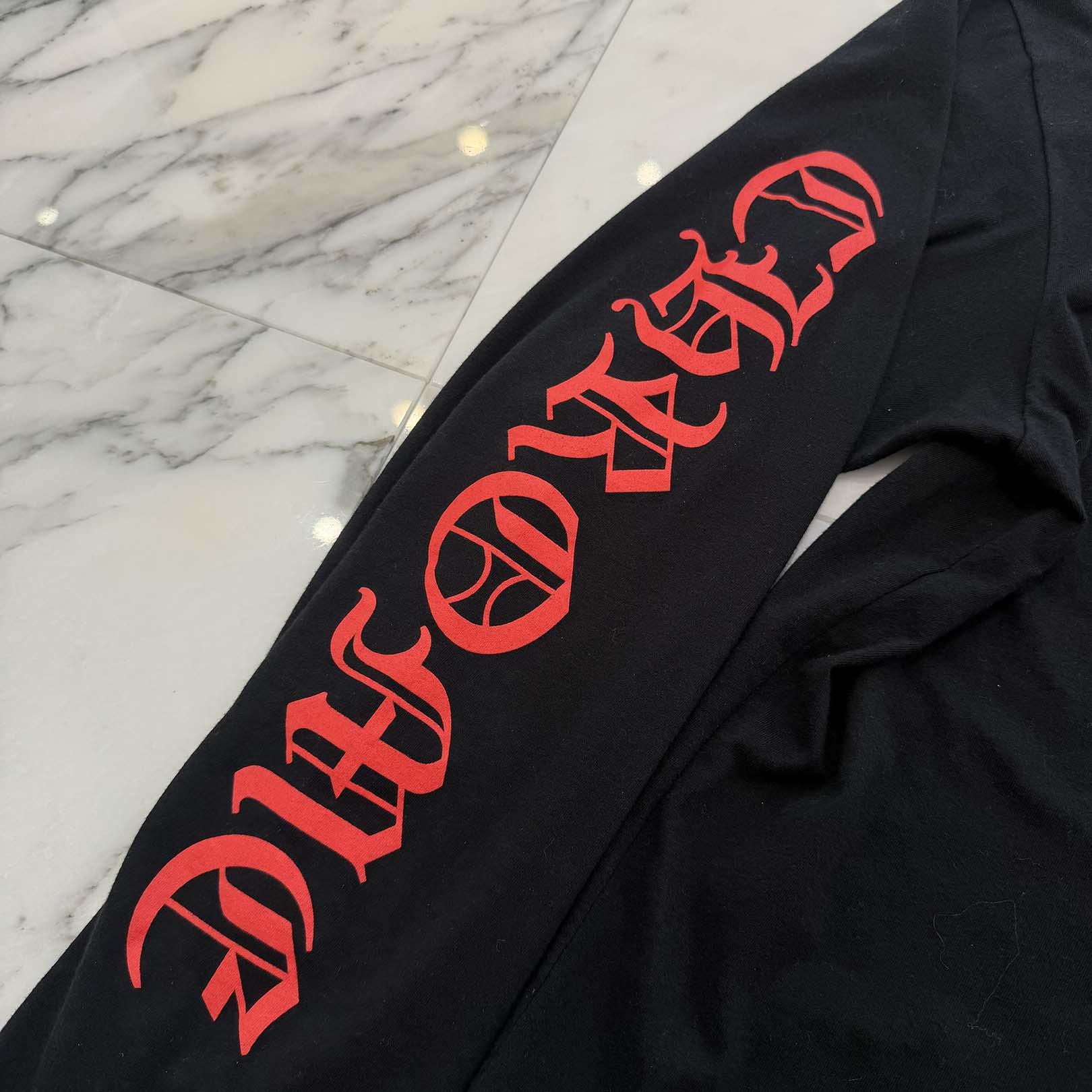 CHROME HEARTS Made In Hollywood Red CH Plus Long Sleeve Tee Size L クロムハーツ メイドインハリウッド CHプラス ロングスリーブTシャツ サイズL
