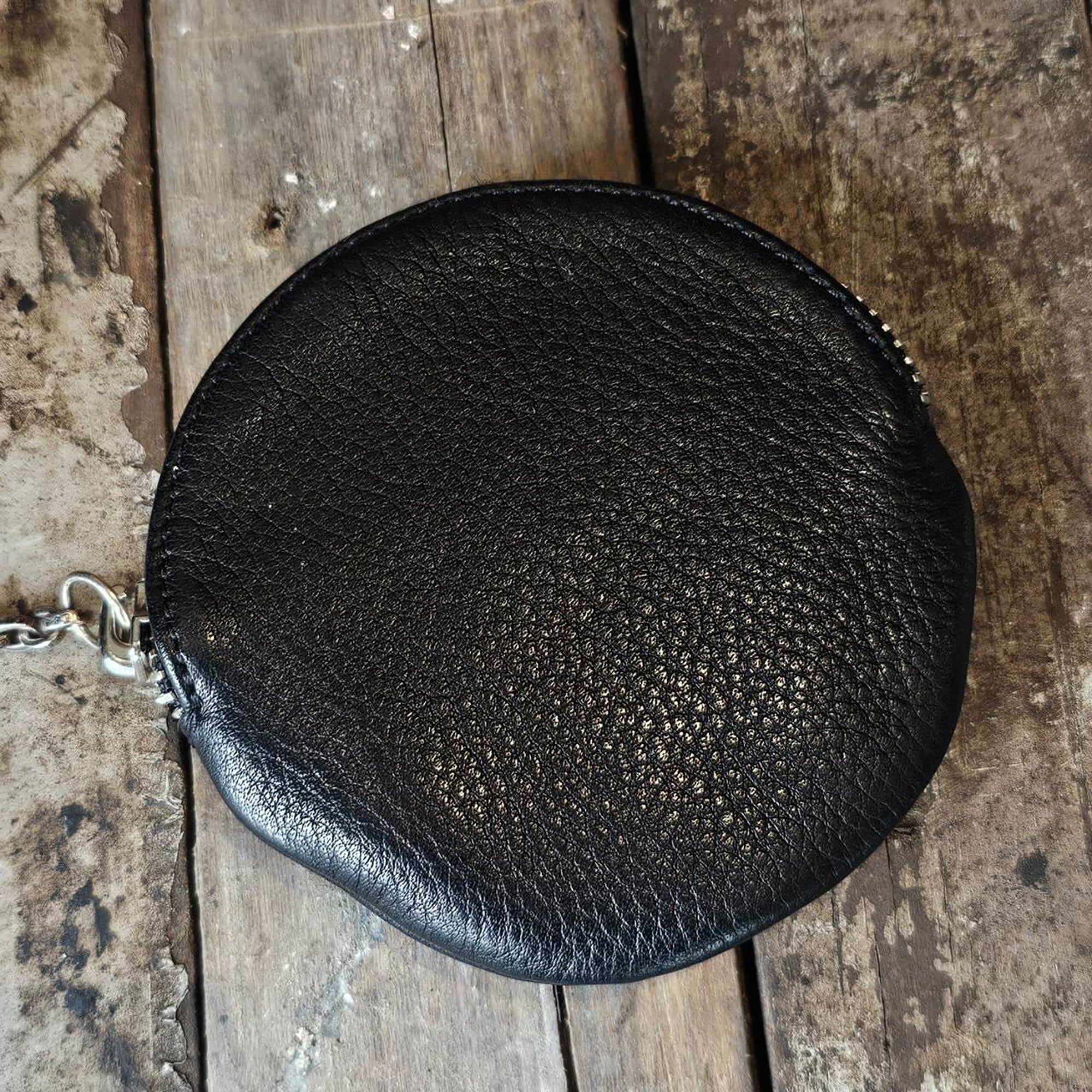 CHROME HEARTS 1 CLIP Paper Chain Triple Cross Leather Patch Coin Case クロムハーツ 1クリップ ペーパーチェーン トリプルクロス レザーパッチ コインケース