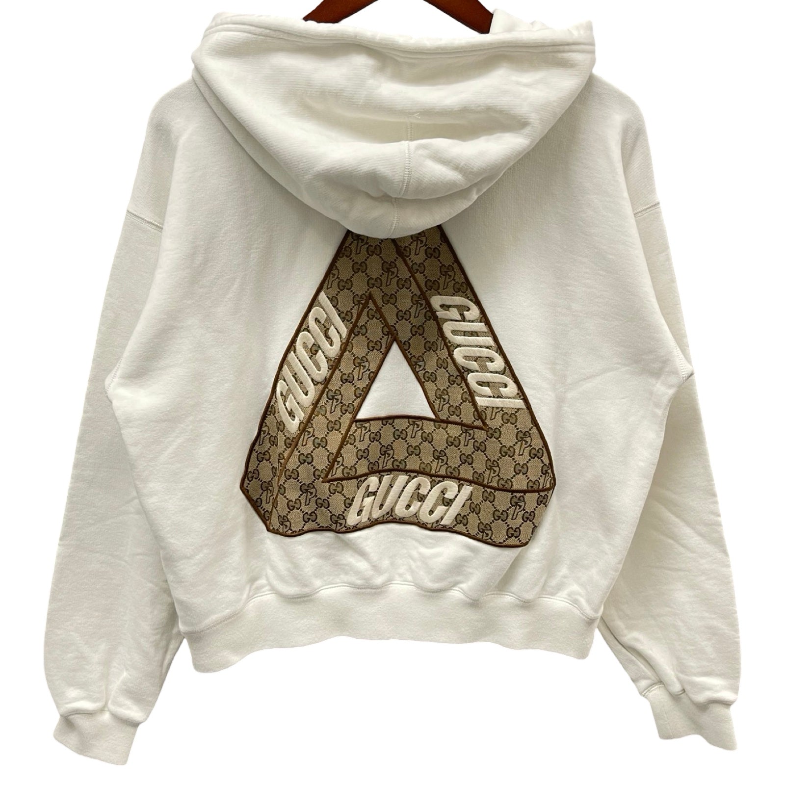 GUCCI × PALACE 2022AW Tri-Ferg GG Patch Hoodie 720348 XJE1A Size XS