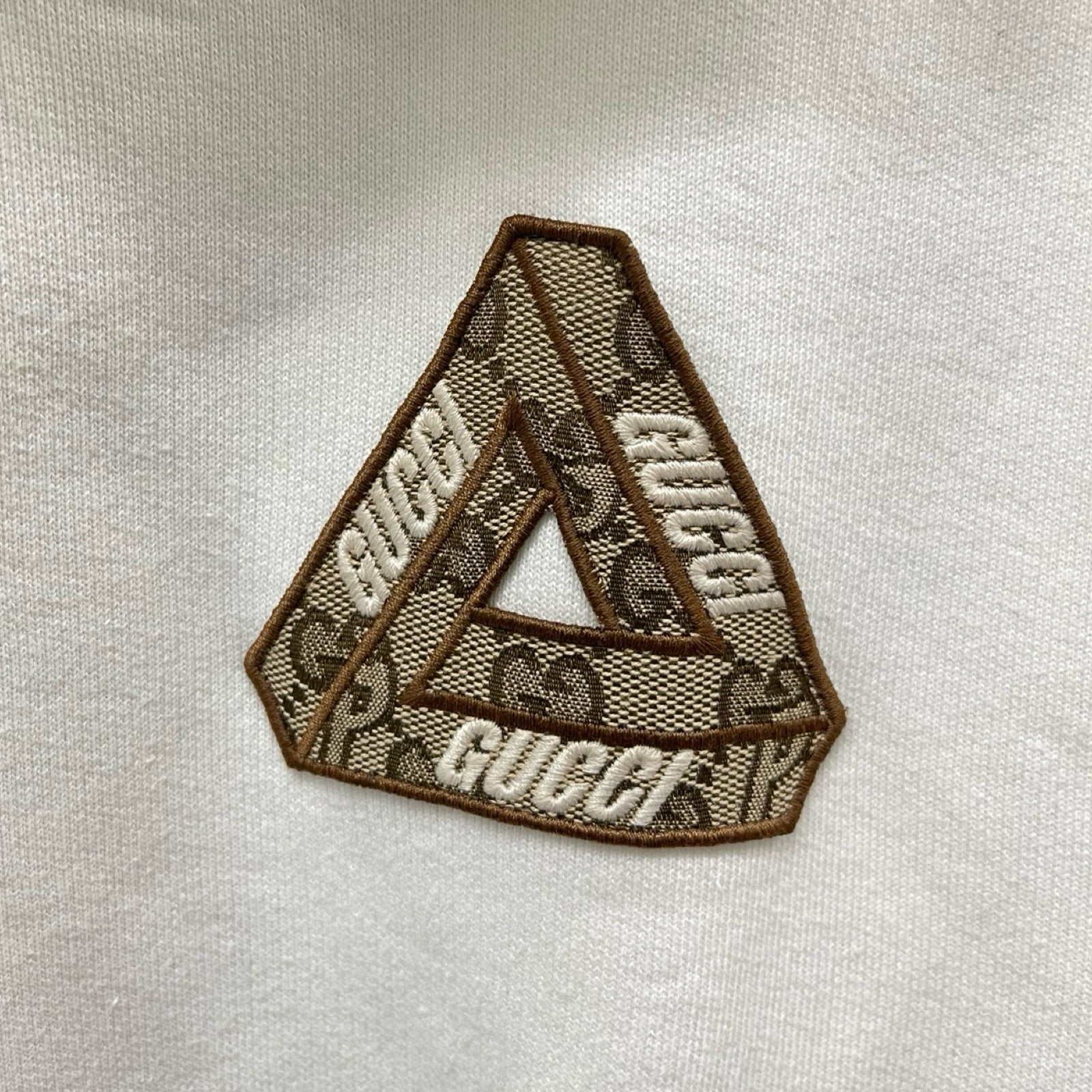 GUCCI × PALACE 2022AW Tri-Ferg GG Patch Hoodie 720348 XJE1A Size