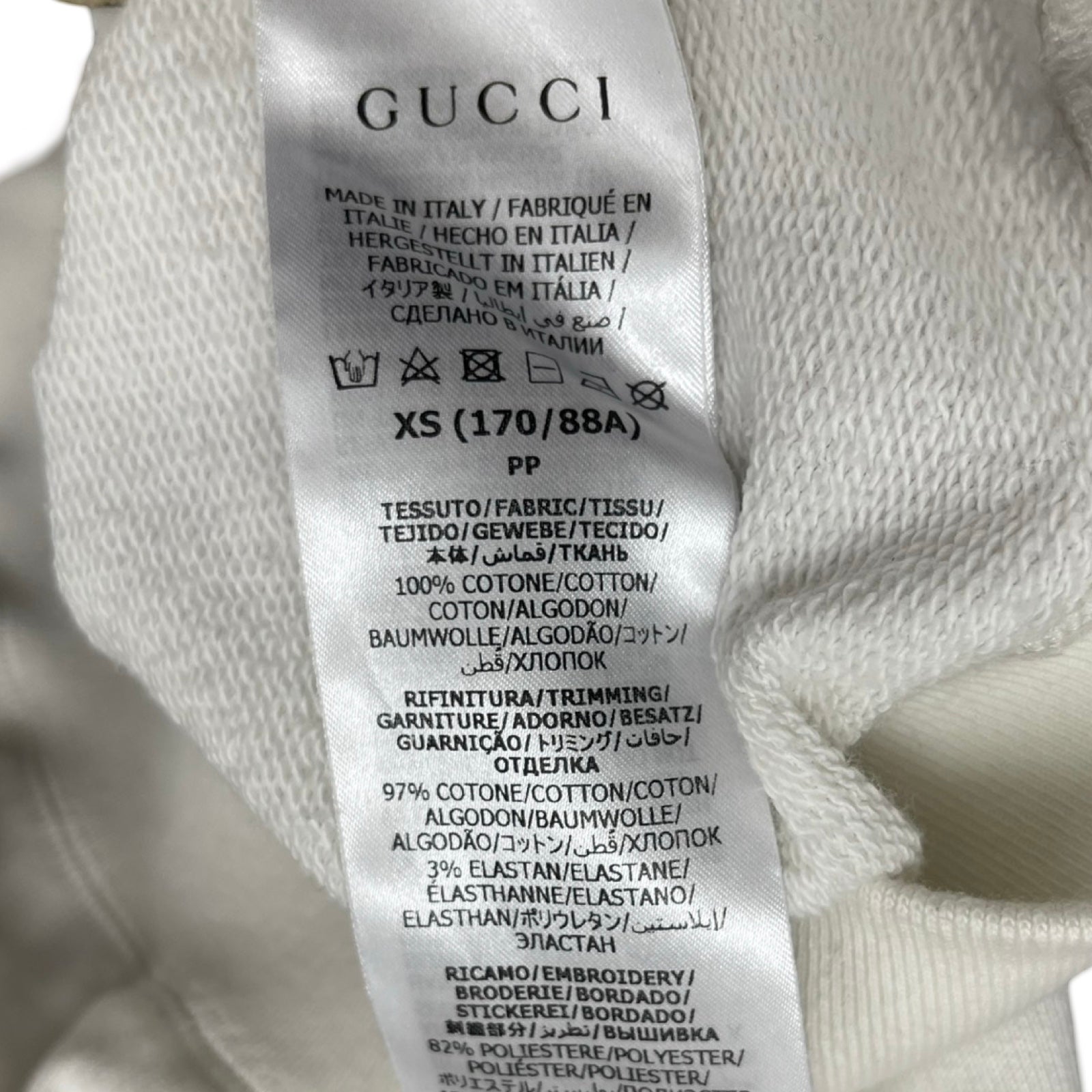 GUCCI × PALACE 2022AW Tri-Ferg GG Patch Hoodie 720348 XJE1A Size