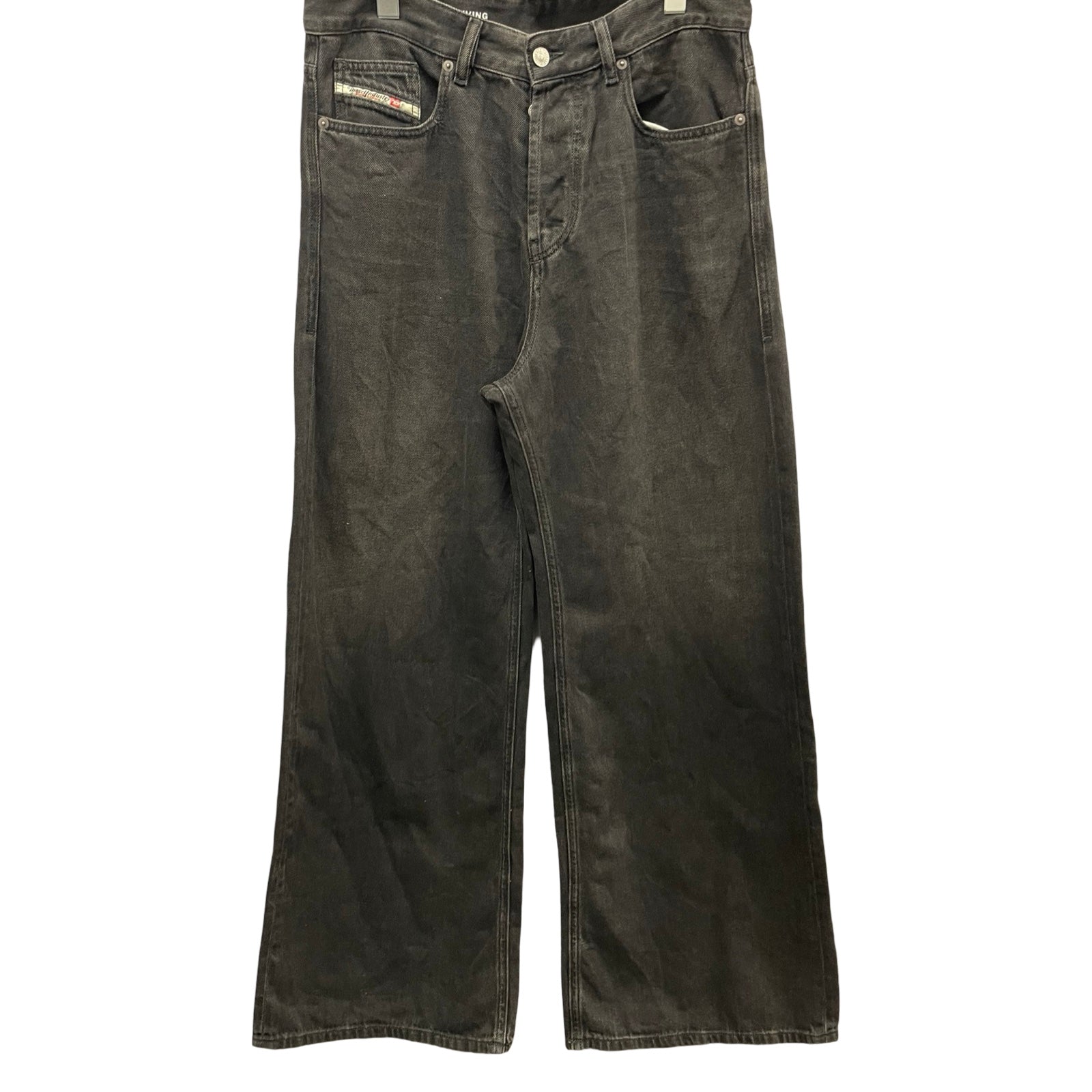 DIESEL 2024SS Loose Straight Wide Denim Pants 2001 D-MACRO A06371 Size L