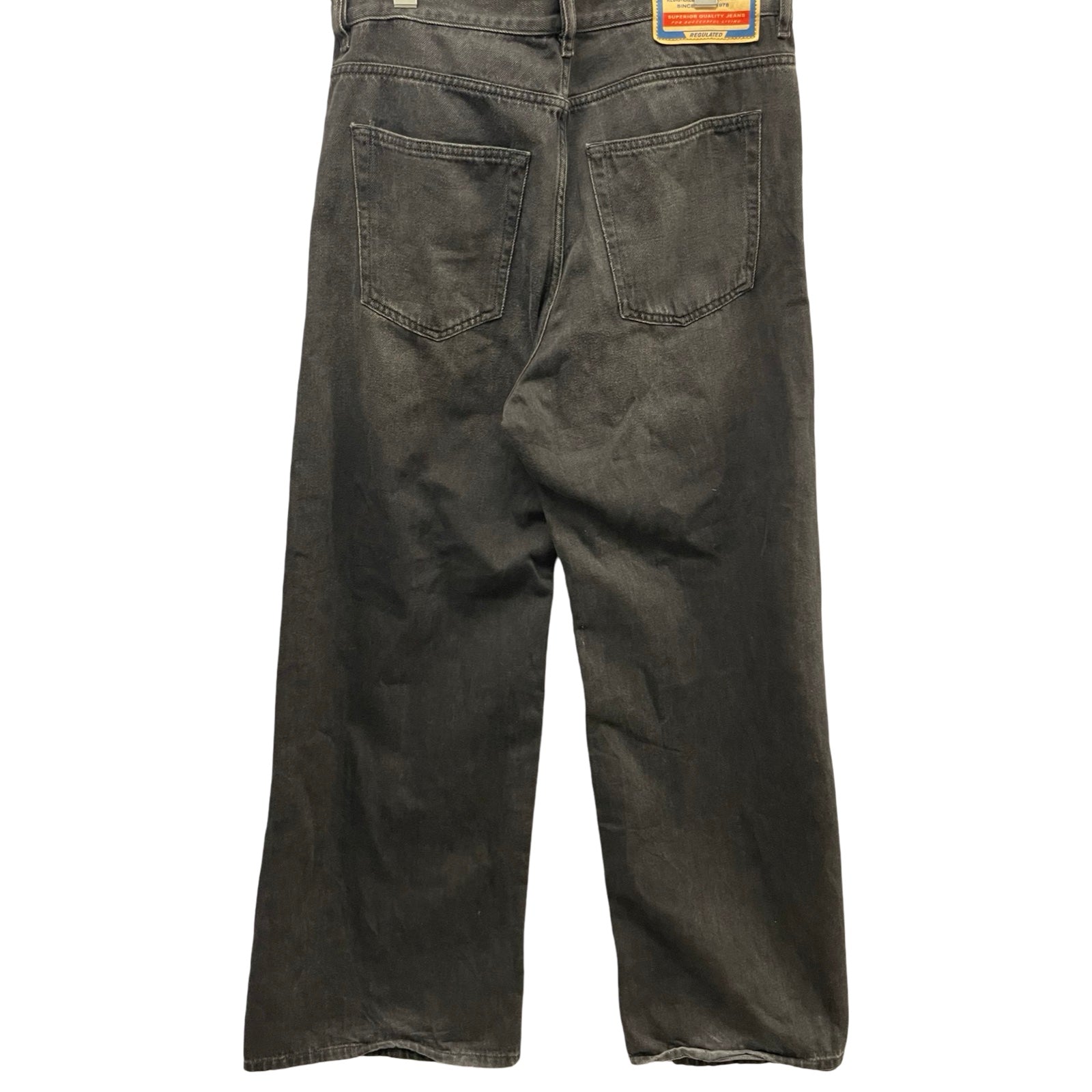 DIESEL 2024SS Loose Straight Wide Denim Pants 2001 D-MACRO A06371 Size L