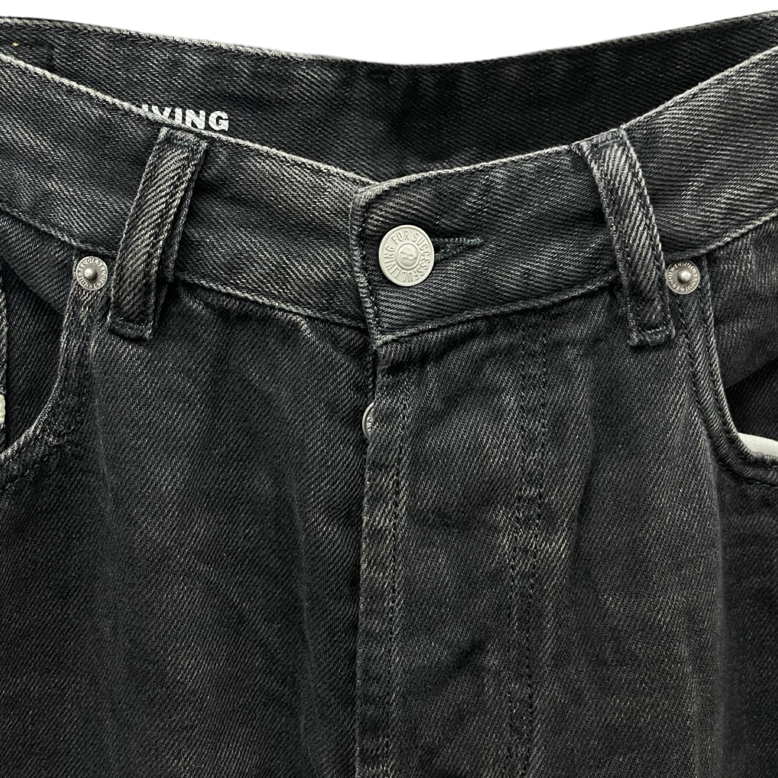 DIESEL 2024SS Loose Straight Wide Denim Pants 2001 D-MACRO A06371 Size L