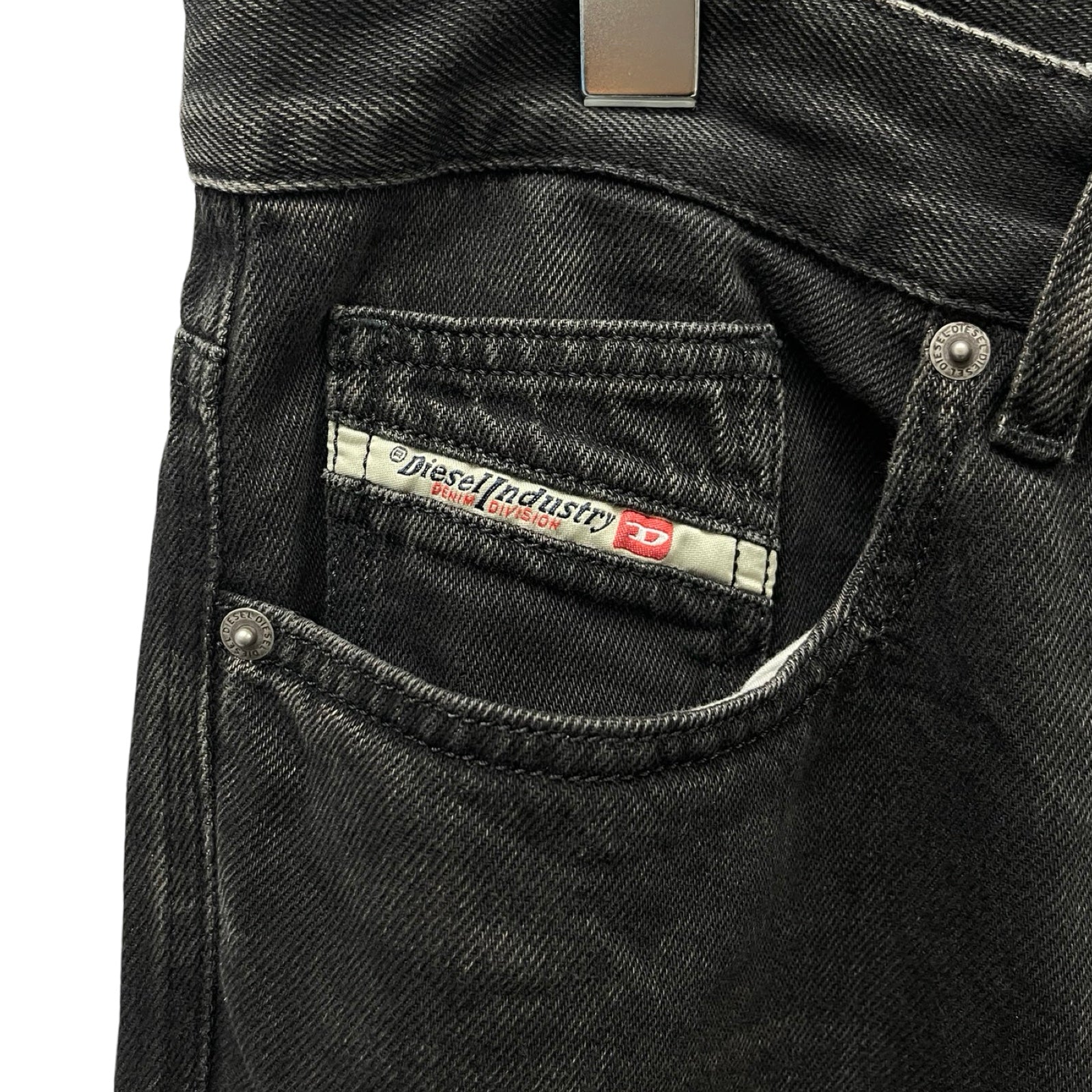 DIESEL 2024SS Loose Straight Wide Denim Pants 2001 D-MACRO A06371 Size L