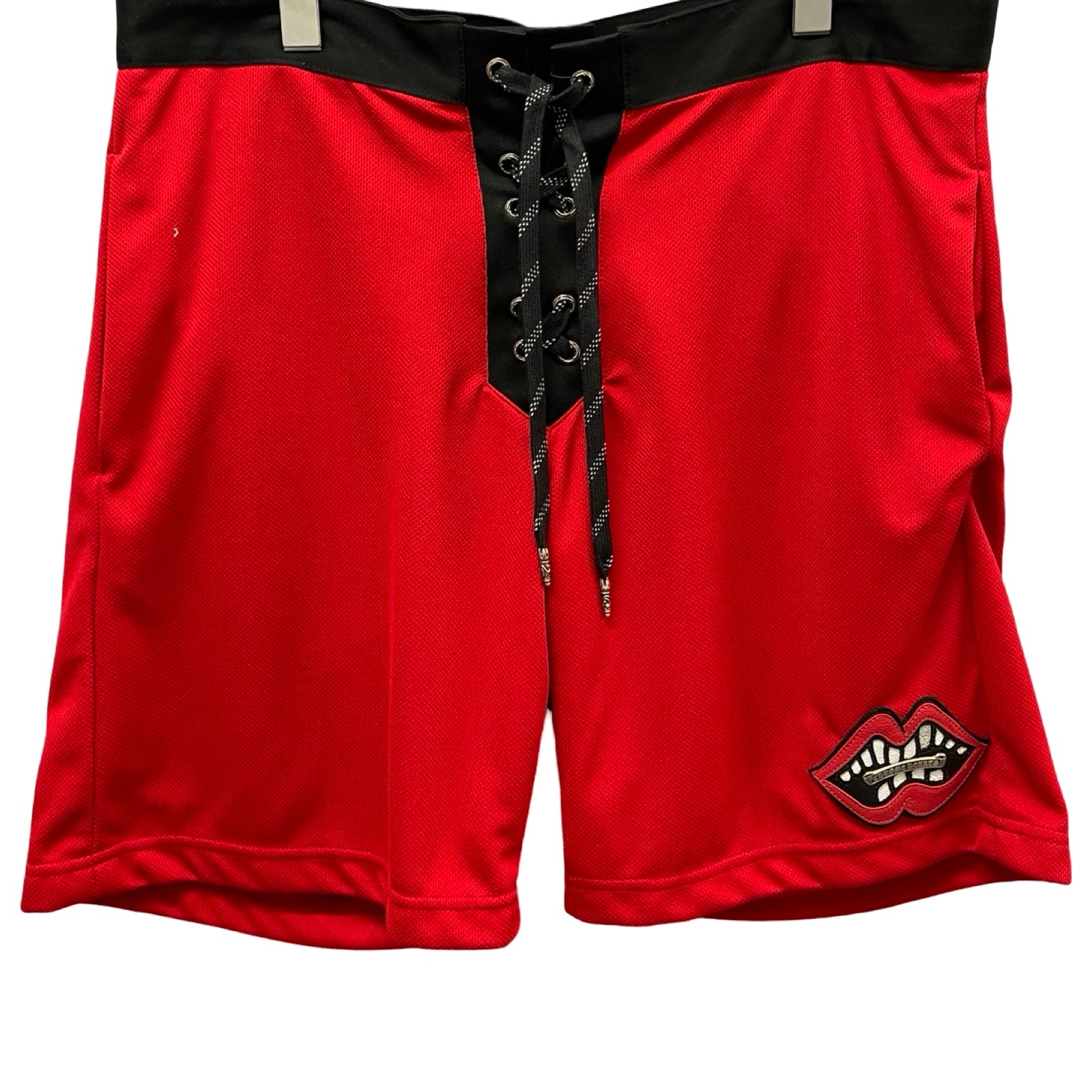 CHROME HEARTS×MATTY BOY Chomper Leather Patch Swim Shorts Size L