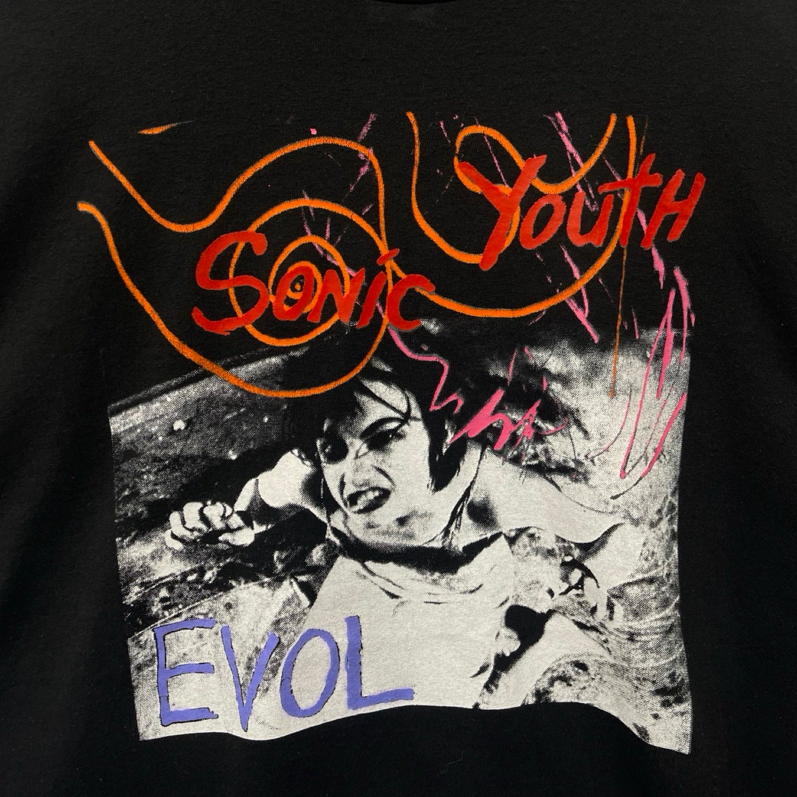 Vintage 90's Sonic Youth "EVOL" Throwback Style S/S Tee Size L