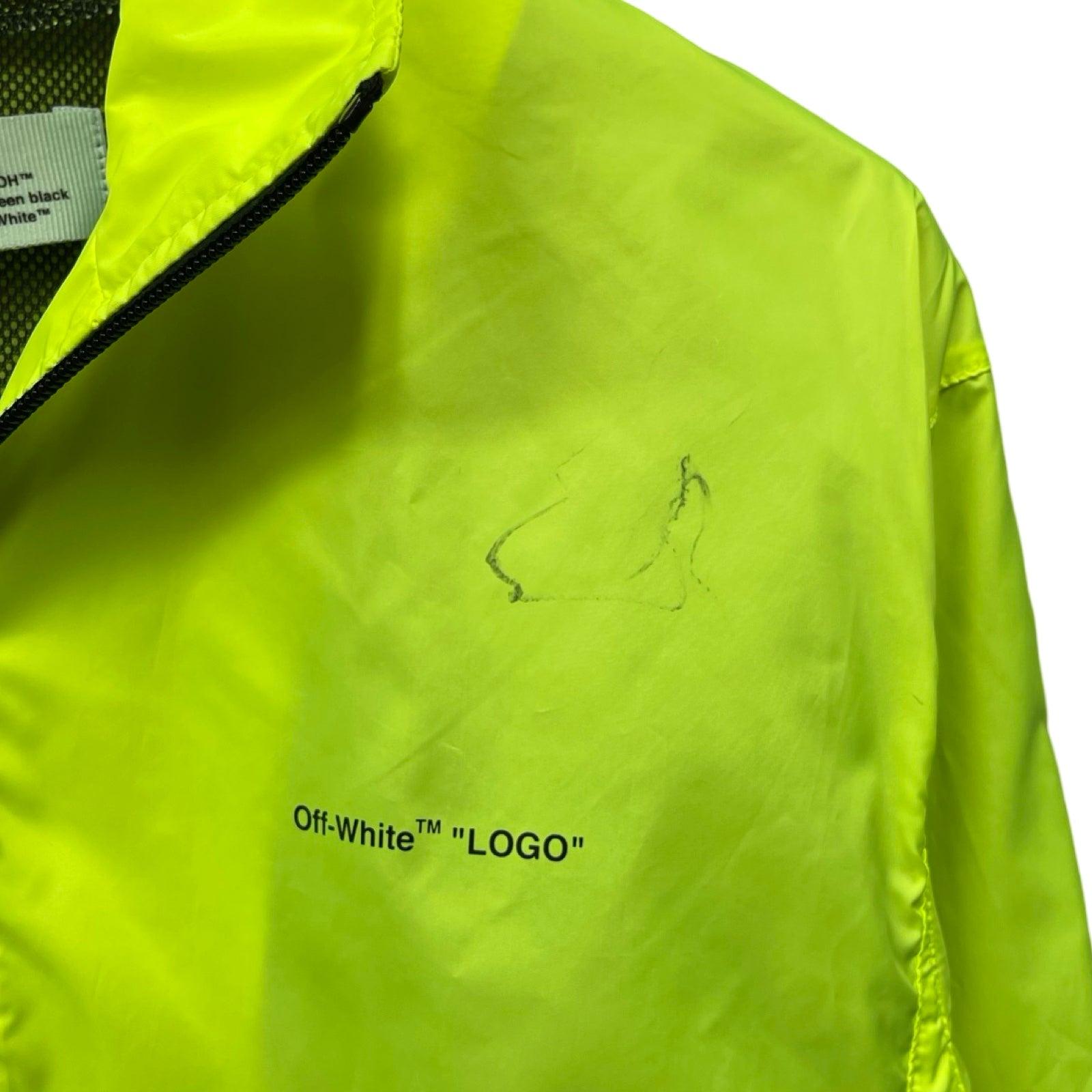 OFF-WHITE 2019SS Nylon Tracktop OMBD010S19D16001 Size S