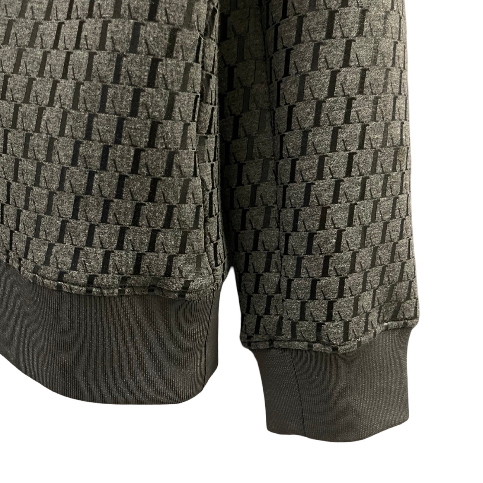 EMPORIO ARMANI 2022AW Monogram Logo Sweat Pullover Hoodie 3L1M6P 1JV9Z Size XL