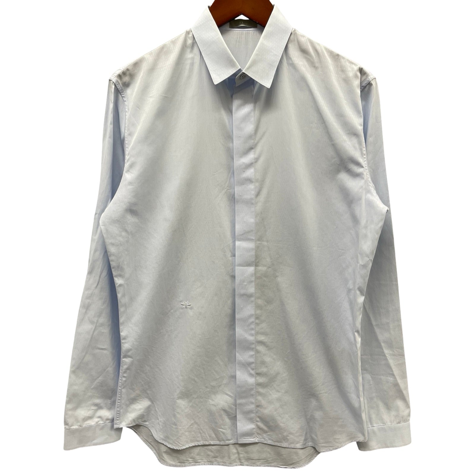 DIOR 2017SS BEE Embroidered Dress Shirt 8E3150460640 Size 38