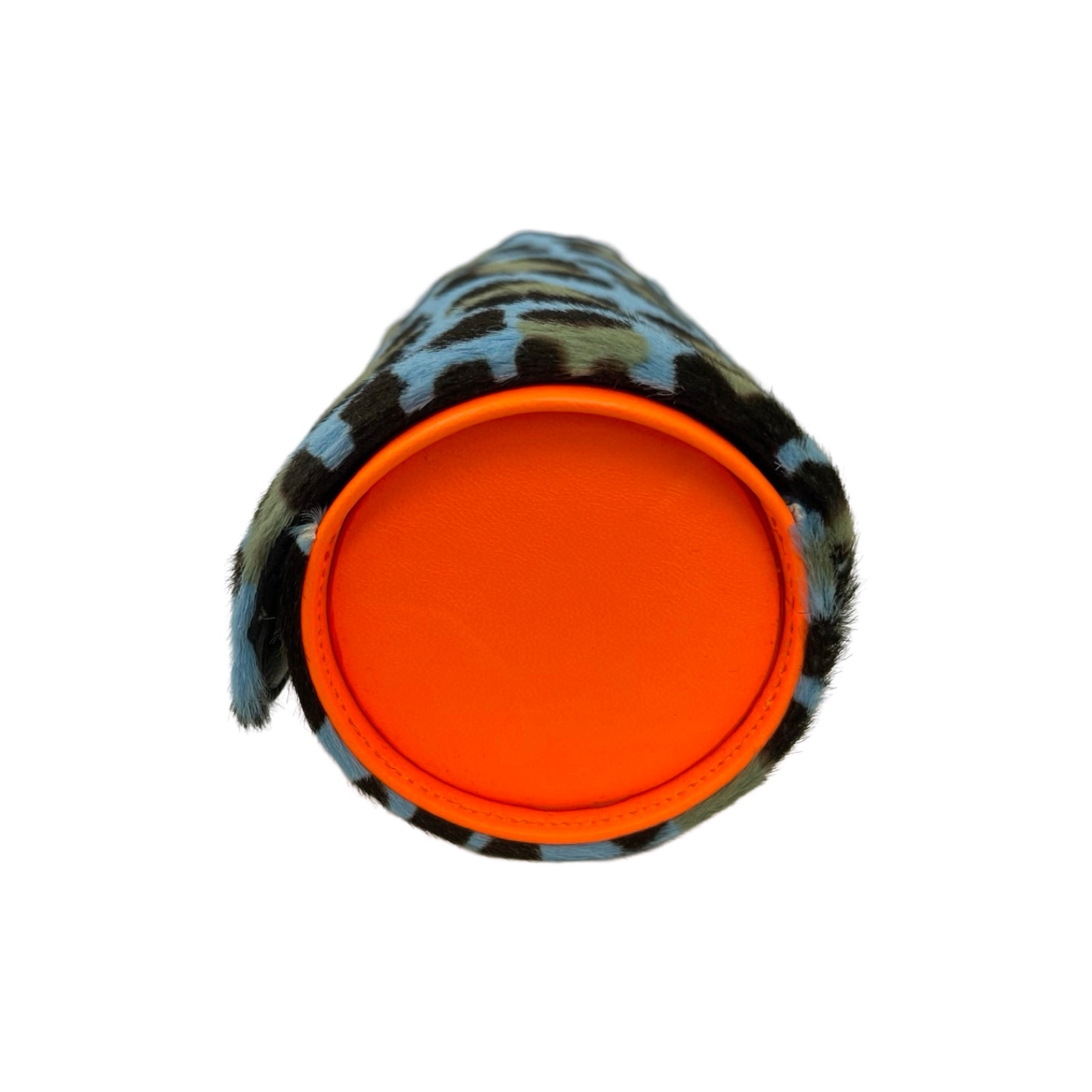 CHROME HEARTS 3 Cemetery Cross Patch Haraco Leather Accessory Case