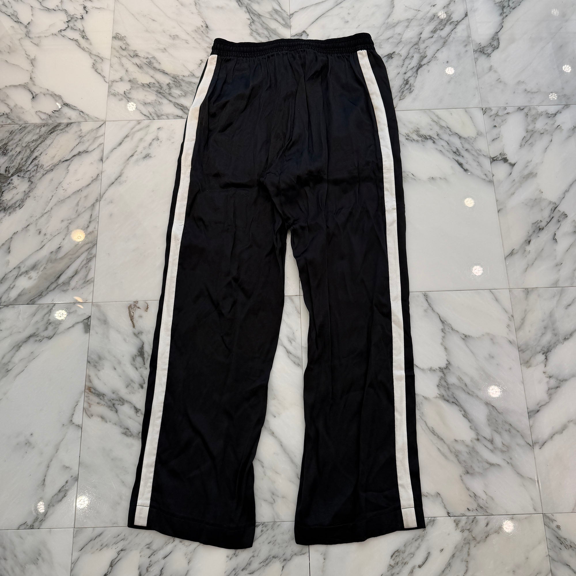 CELINE 2021SS Sideline Satin Track Pants 2P5351641 Size 36 セリーヌ サイドライン サテン トラックパンツ サイズ36