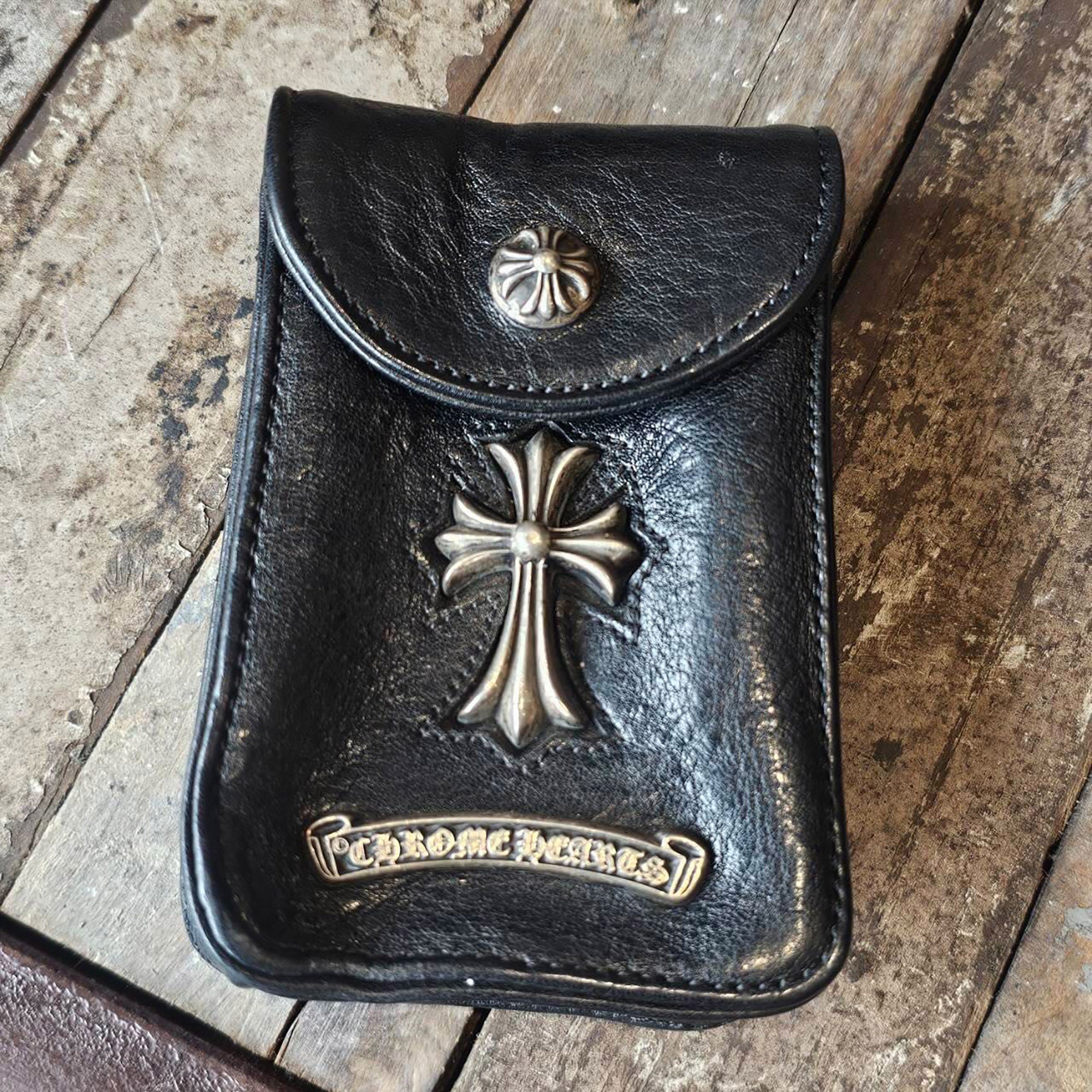 CHROME HEARTS Belt Pouch Small CH Cross Cigarette Case クロムハーツ ルトポーチ スモール CH クロス シガレットケース