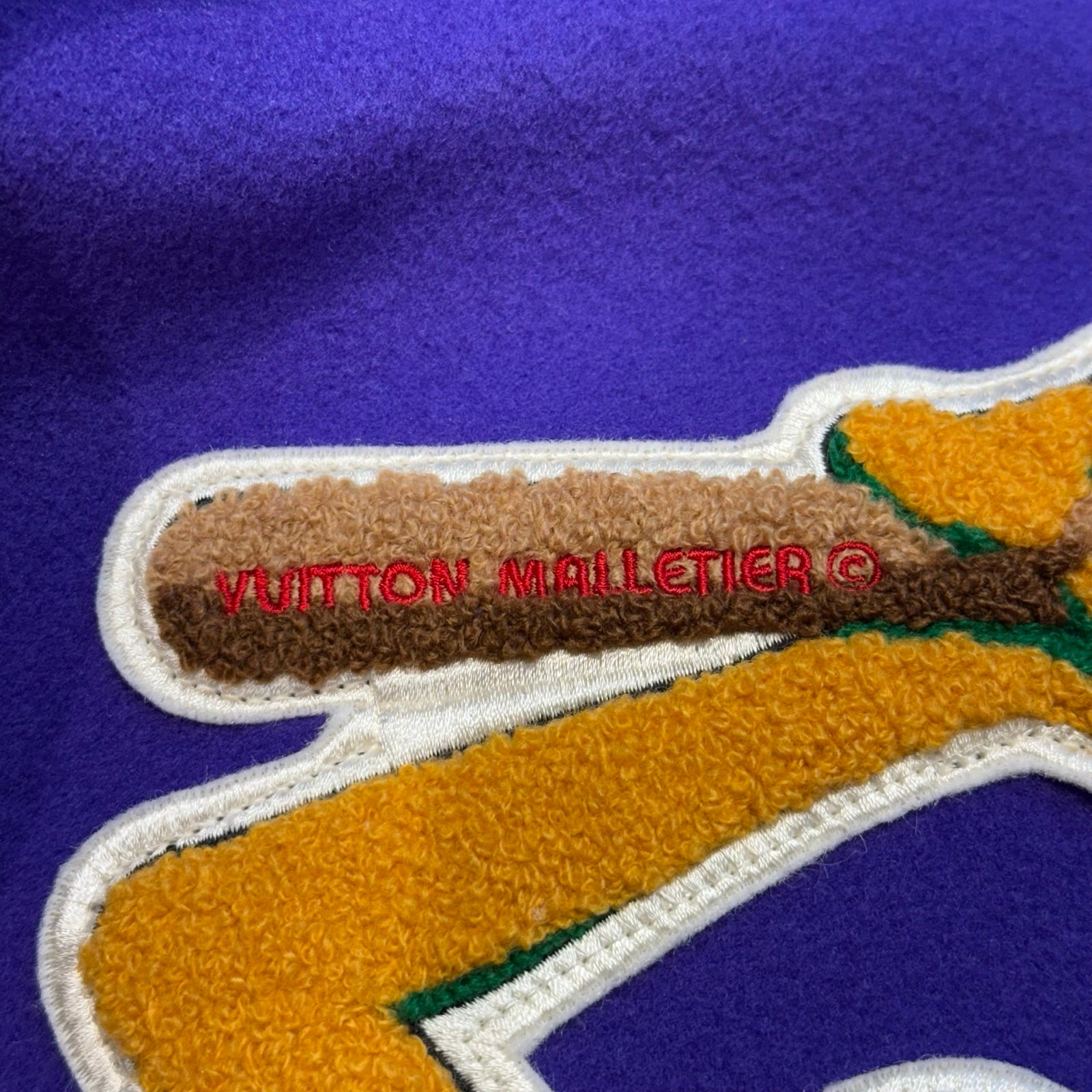 LOUIS VUITTON 2022AW Multi-Patches Mixed Leather Varsity Blouson 1AAGHZ Size 52 ルイヴィトン マルチパッチ ミックス レザー ヴァーシティー ブルゾン サイズ52