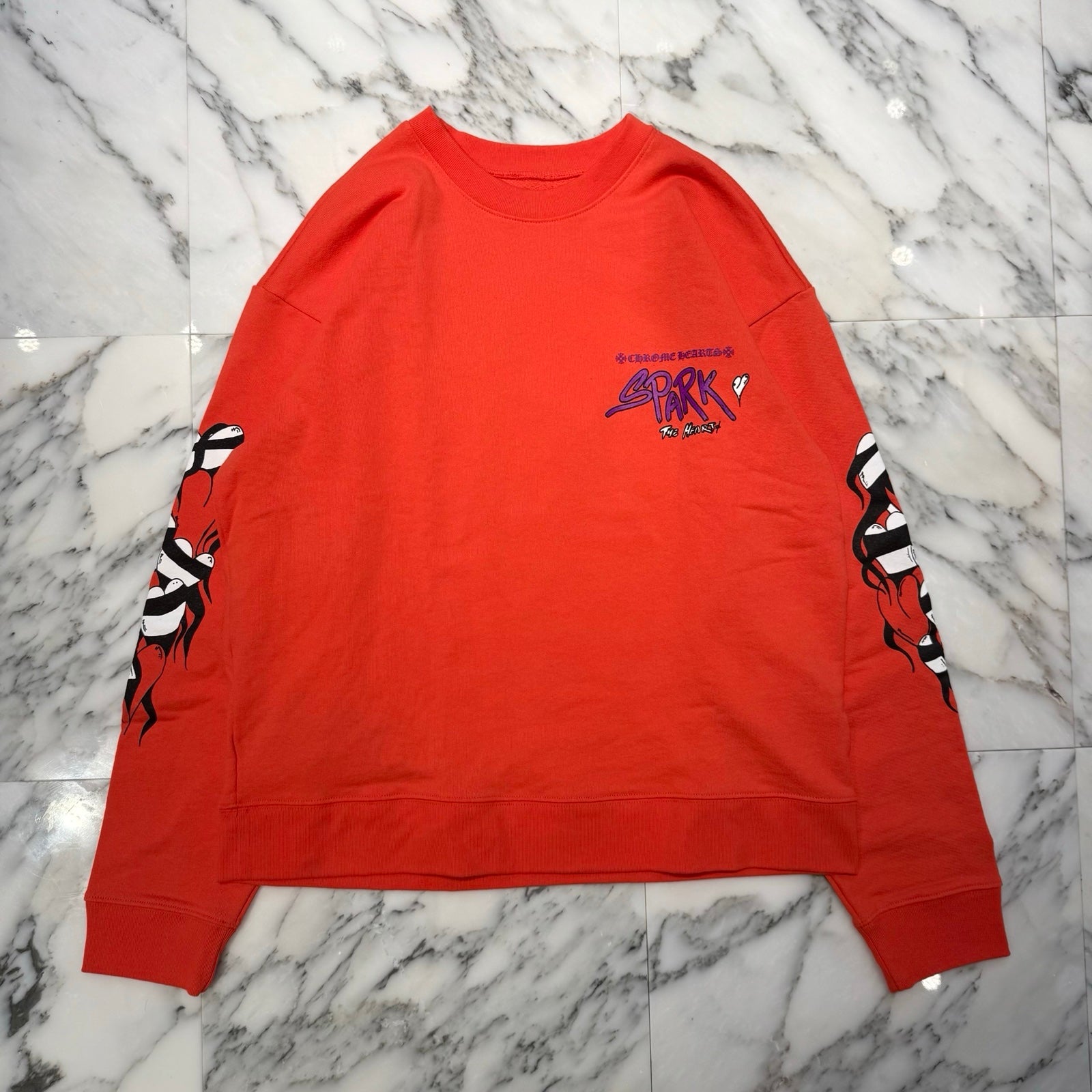 CHROME HEARTS×MATTY BOY 2023SS Sadistic Lipstick Sweatshirt Size L クロムハーツ×マッティボーイ サディスティックリップスティック クルーネックスウェットシャツ サイズL