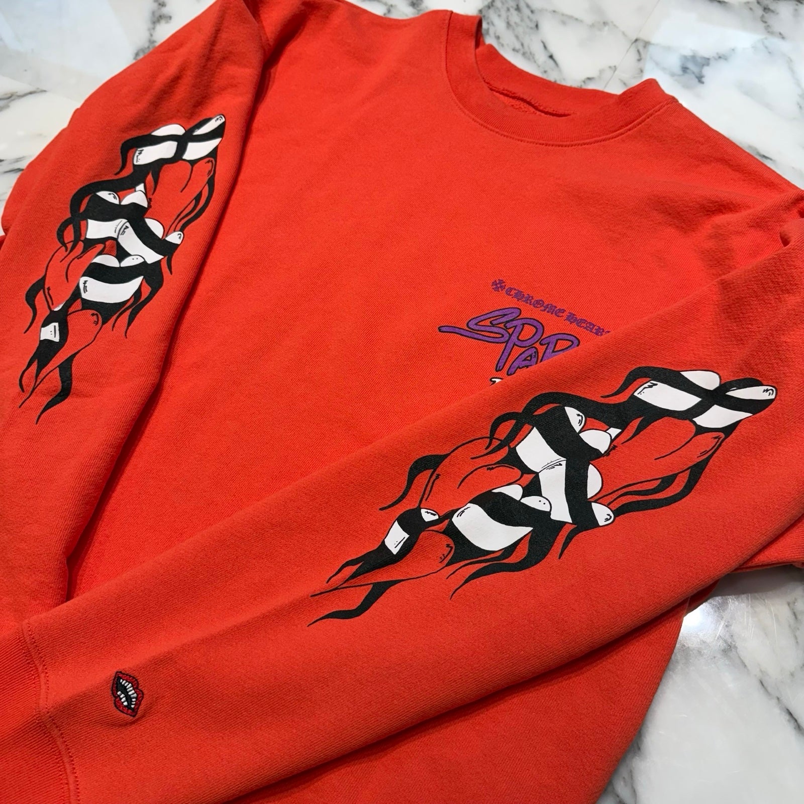 CHROME HEARTS×MATTY BOY 2023SS Sadistic Lipstick Sweatshirt Size L クロムハーツ×マッティボーイ サディスティックリップスティック クルーネックスウェットシャツ サイズL