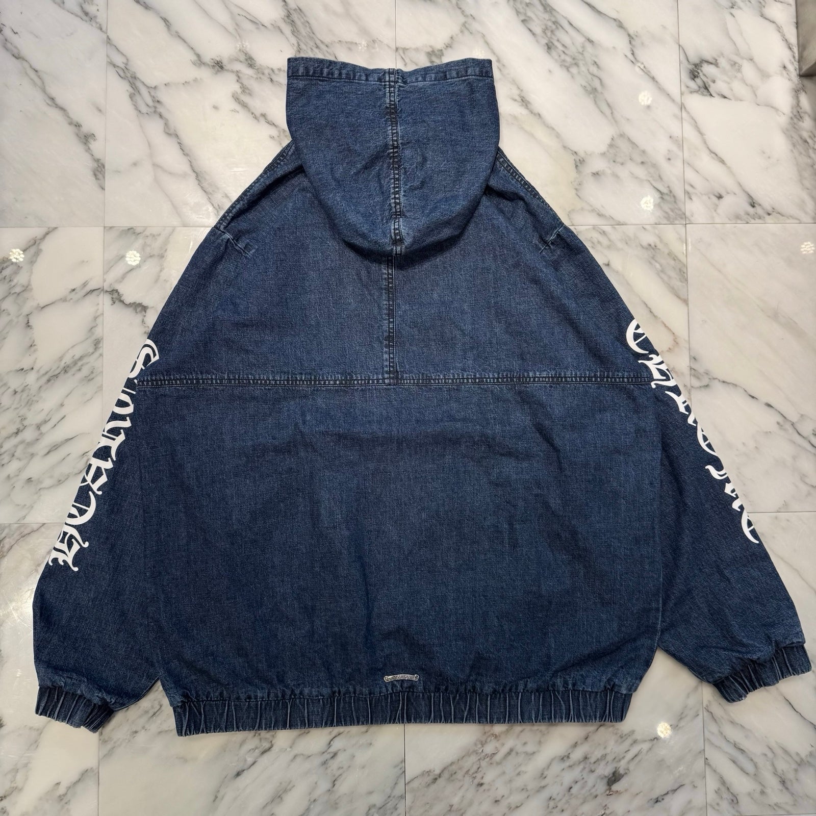 CHROME HEARTS 2024AW Leather Cemetery Triple Cross Denim