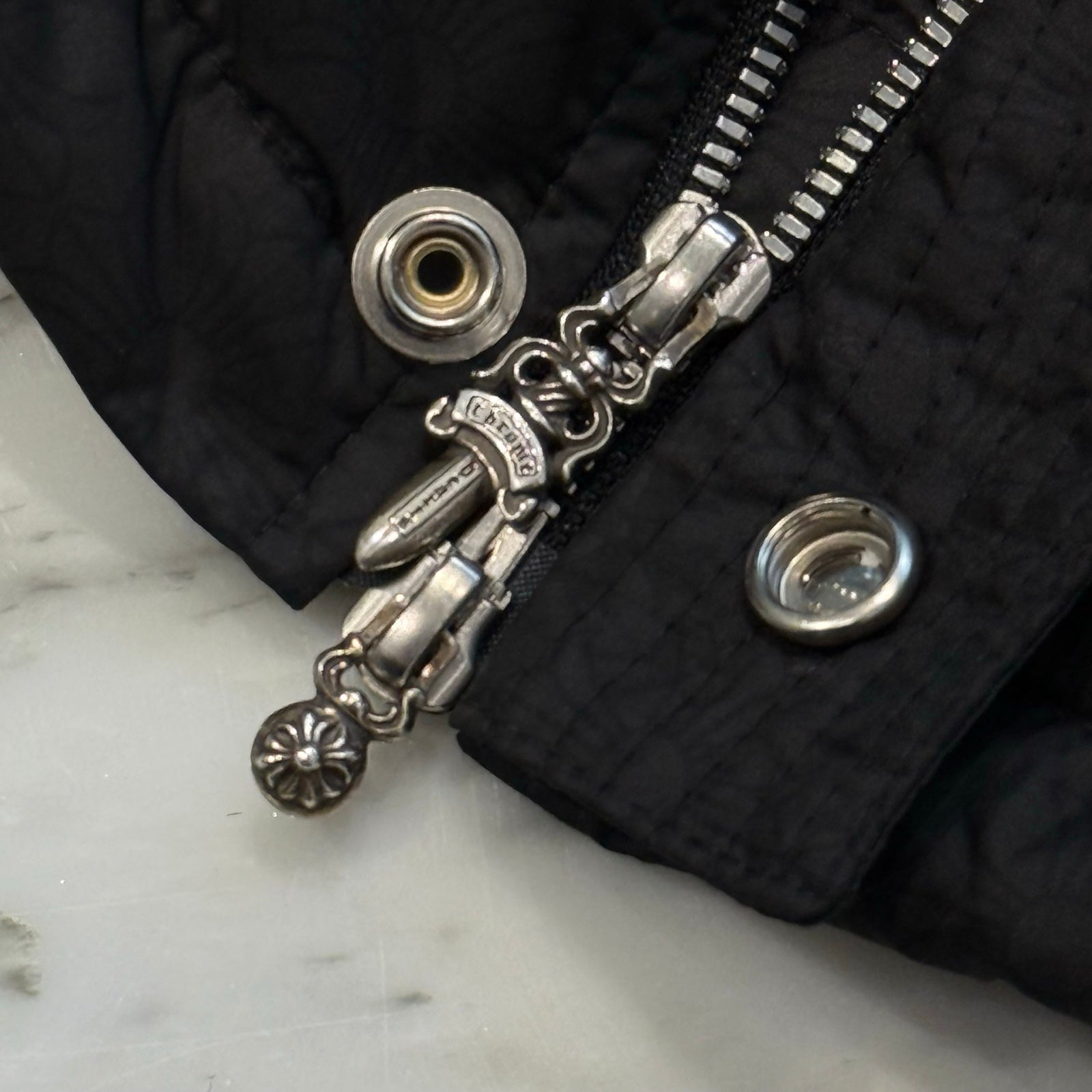 CHROME HEARTS CH Plus Stiff Down Jacket Size S クロムハーツ CHプラス スティッフ ダウンジャケット サイズS