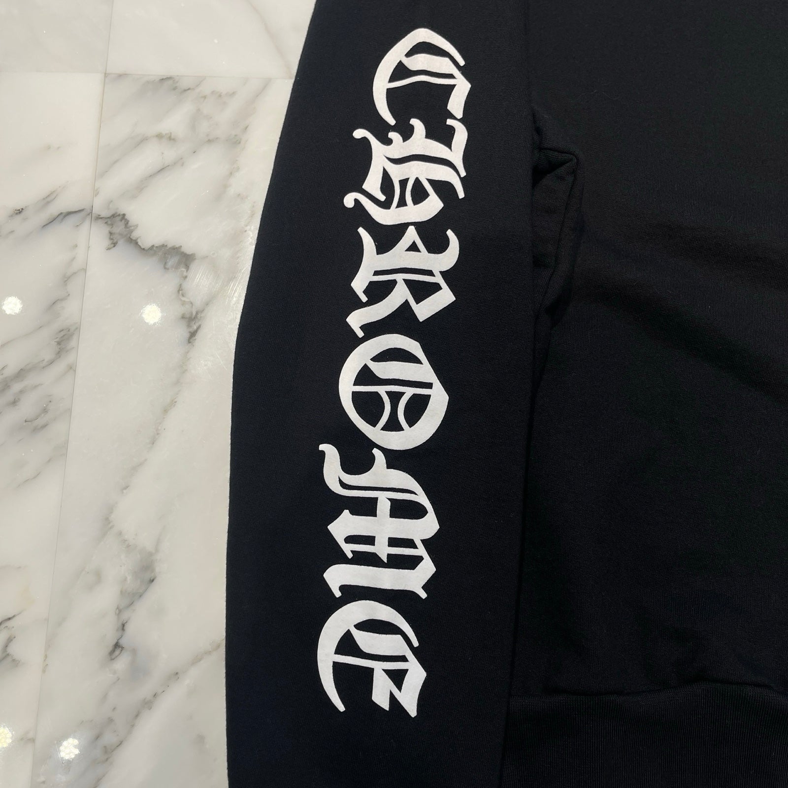 CHROME HEARTS Neck Logo Crewneck Sweatshirt Size M クロムハーツ