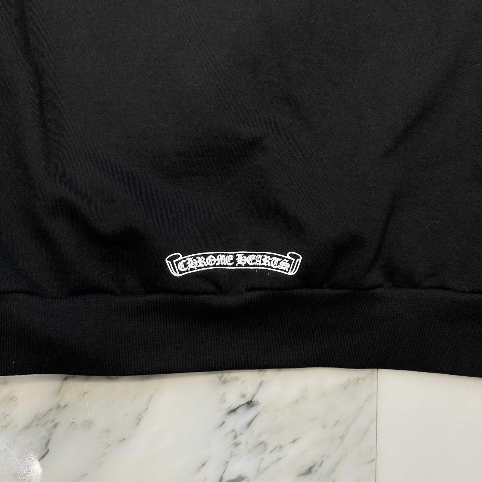 CHROME HEARTS Neck Logo Crewneck Sweatshirt Size M クロムハーツ
