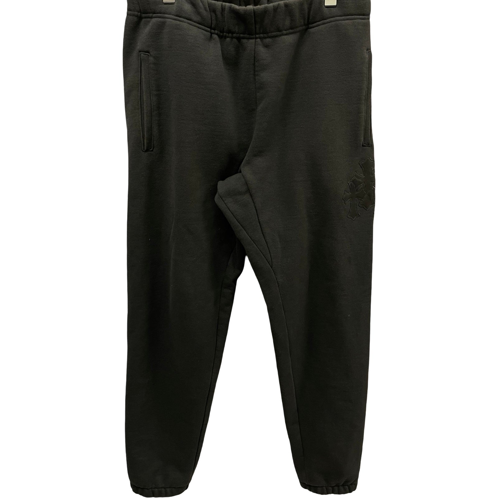 CHROME HEARTS Y NOT 3 Cemetery Cross Patch Sweat Pants Size M